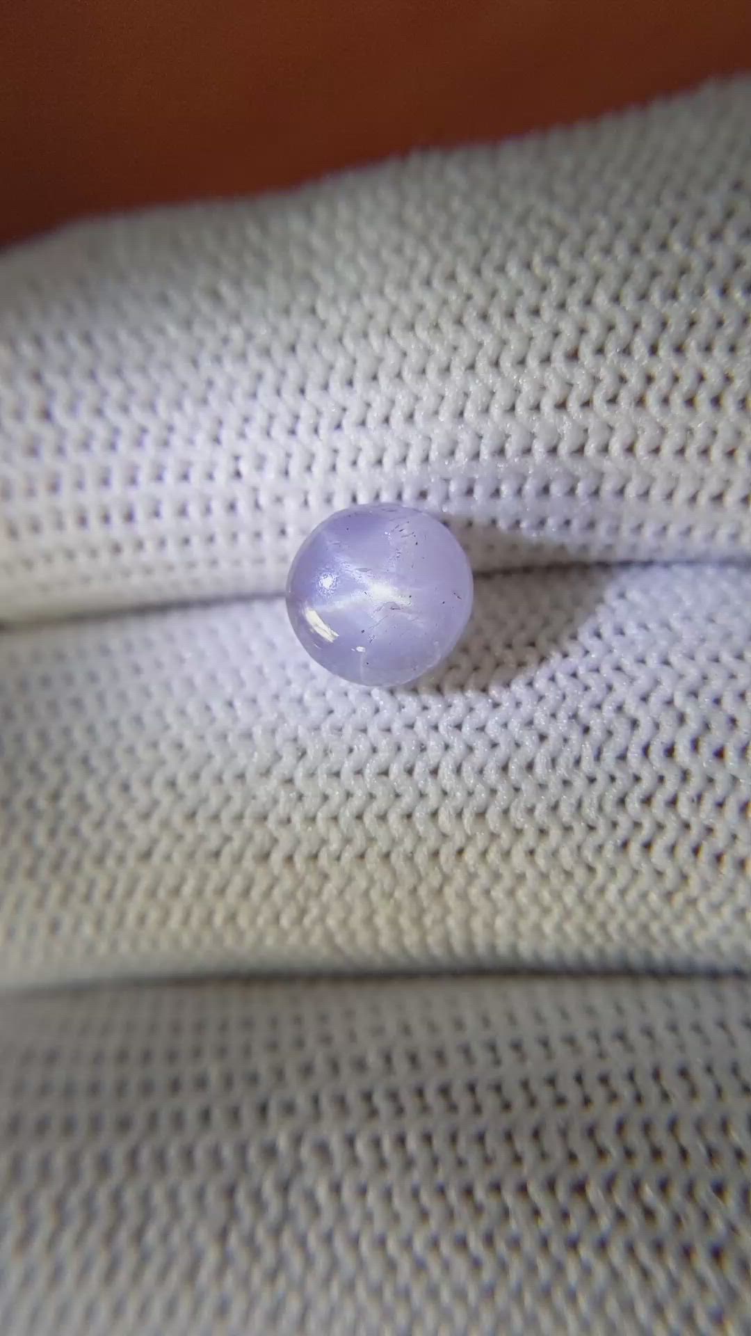 2.95 Ct. Violet Star Sapphire from Ceylon (Sri Lanka) Size Video