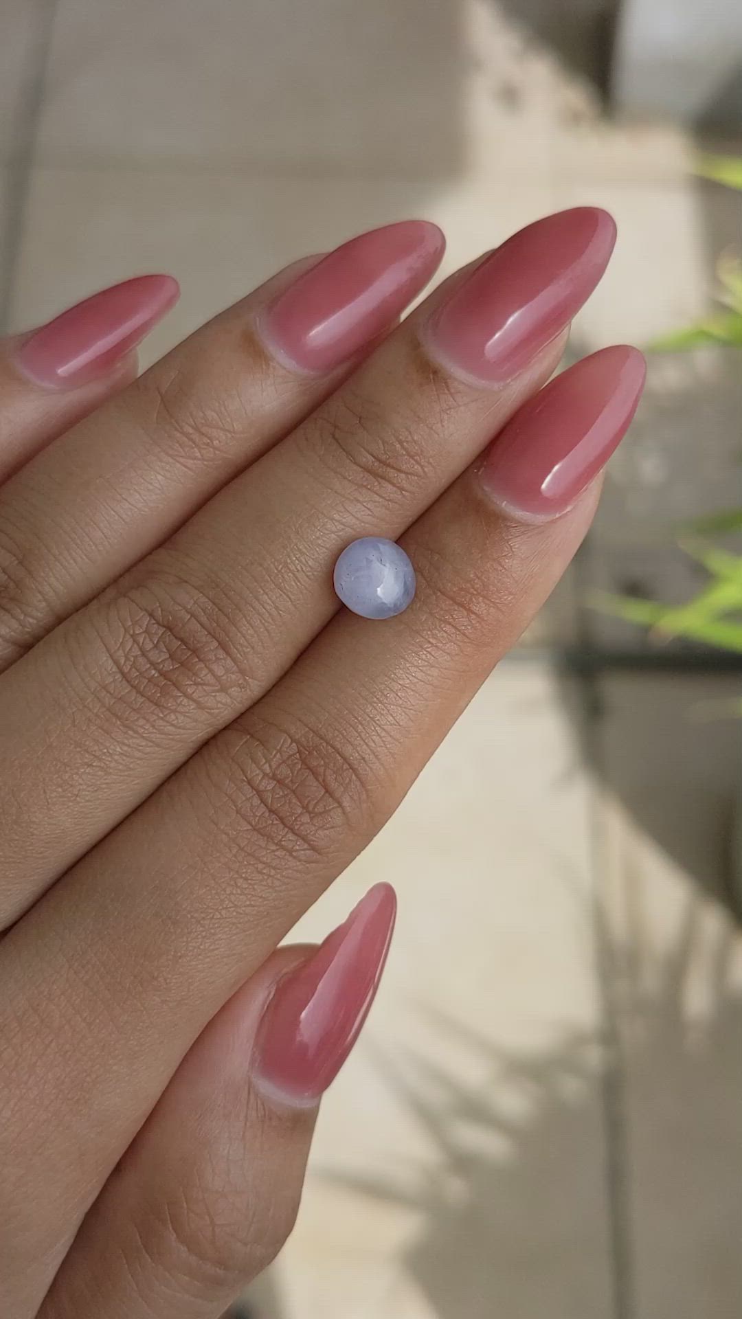 2.95 Ct. Violet Star Sapphire from Ceylon (Sri Lanka) Size Video