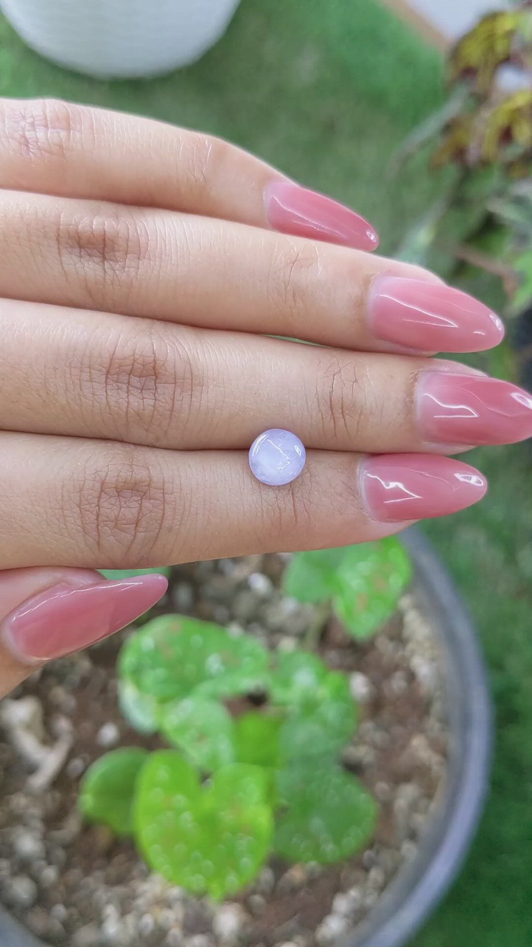 2.95 Ct. Violet Star Sapphire from Ceylon (Sri Lanka) Size Video