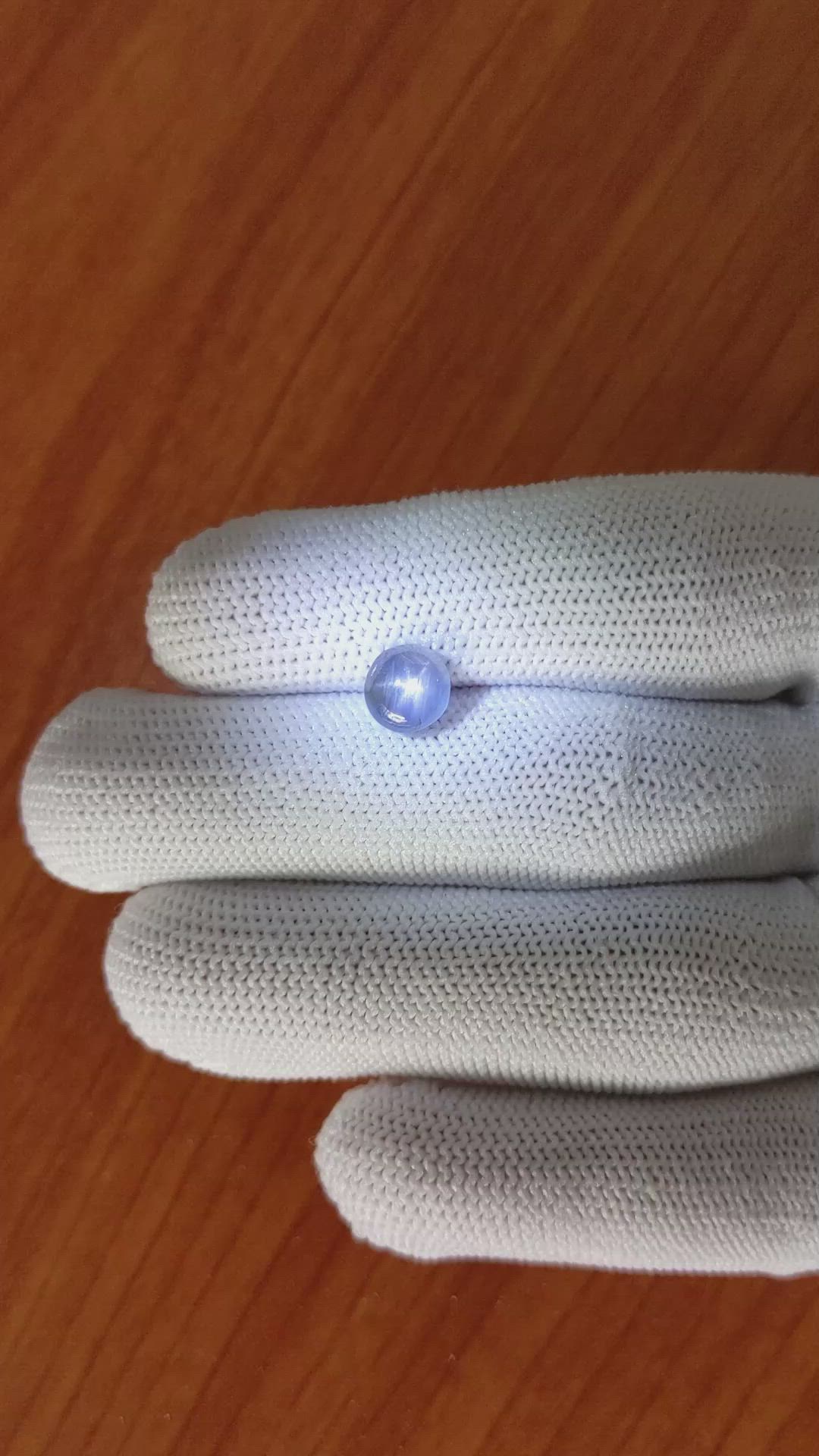 2.61 Ct. Blue Star Sapphire from Ceylon (Sri Lanka) Size Video