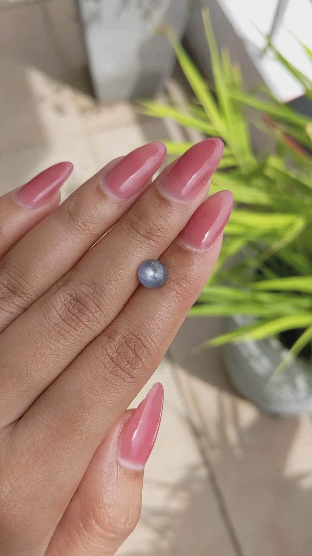 2.61 Ct. Blue Star Sapphire from Ceylon (Sri Lanka) Size Video