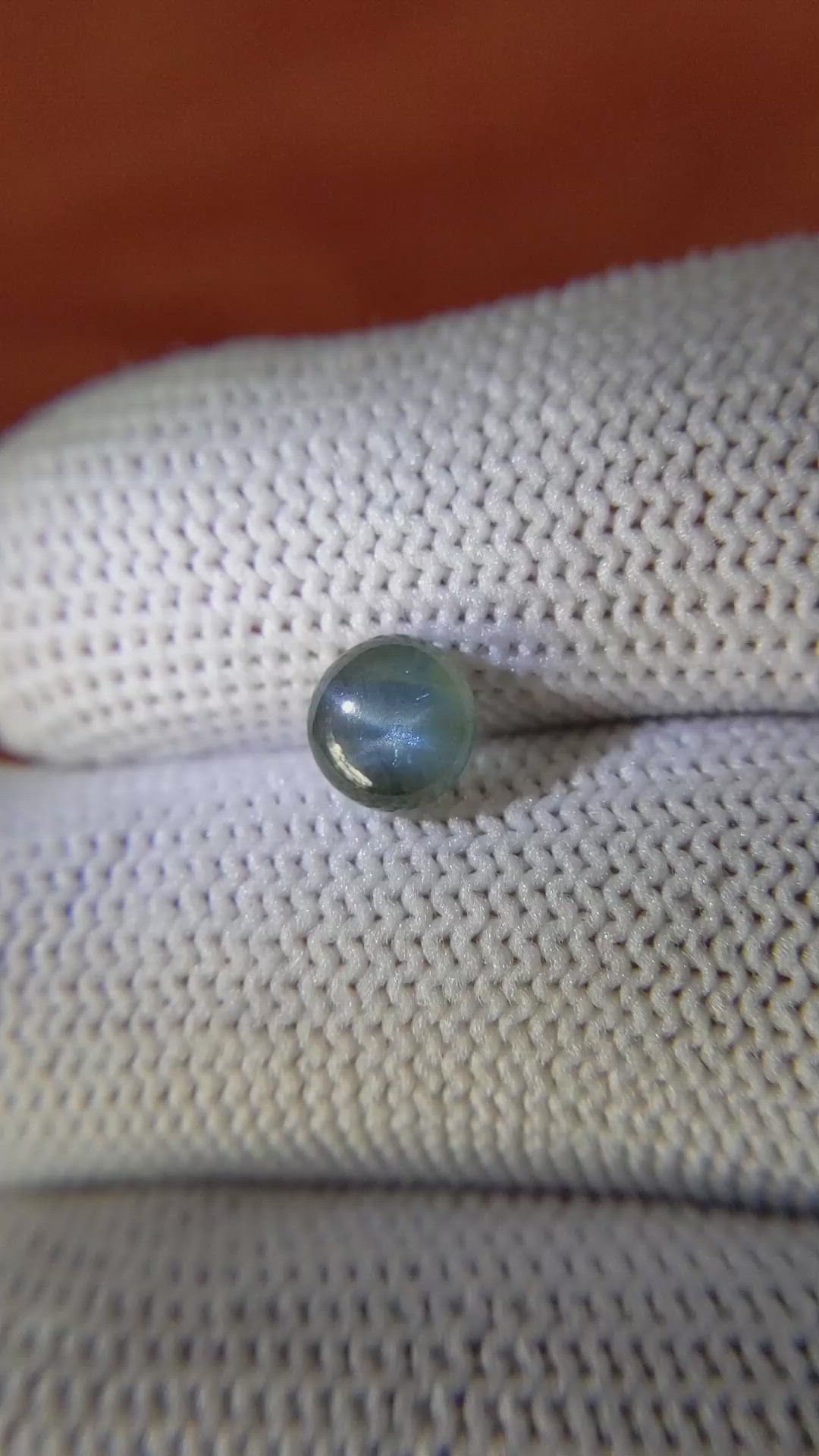 1.60 Ct. Greyish Blue Star Sapphire from Ceylon (Sri Lanka) Size Video