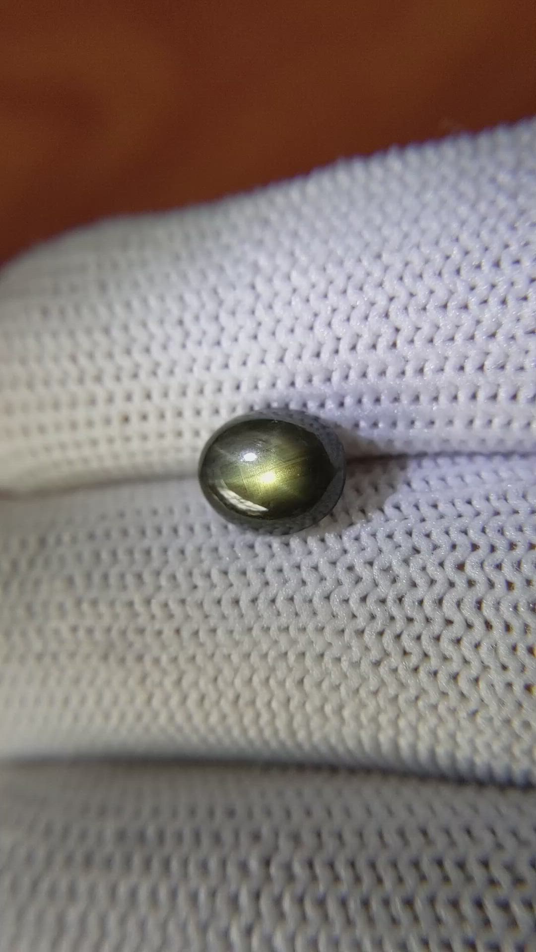 2.42 Ct. Black Star Sapphire from Ceylon (Sri Lanka) Size Video