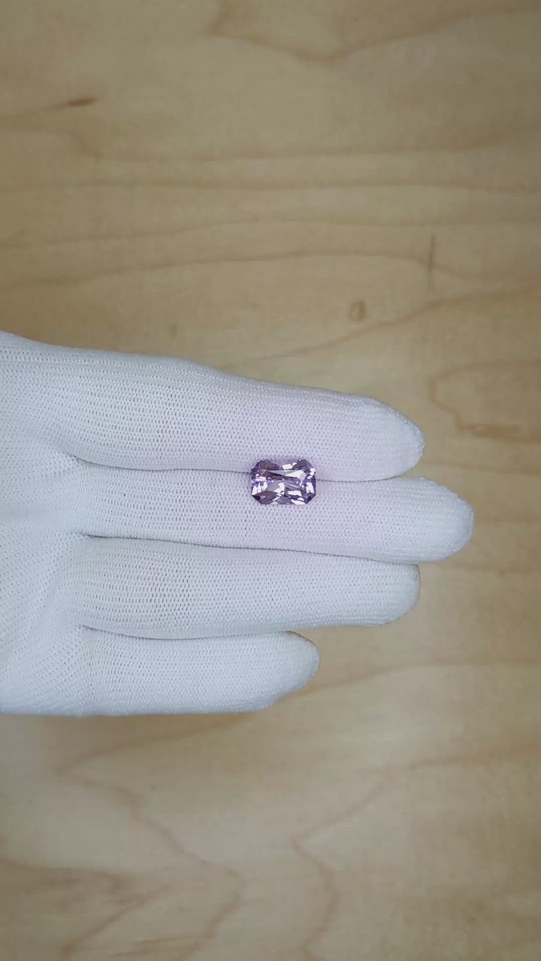 4.47 Ct. Purple Sapphire from Ceylon (Sri Lanka) Size Video