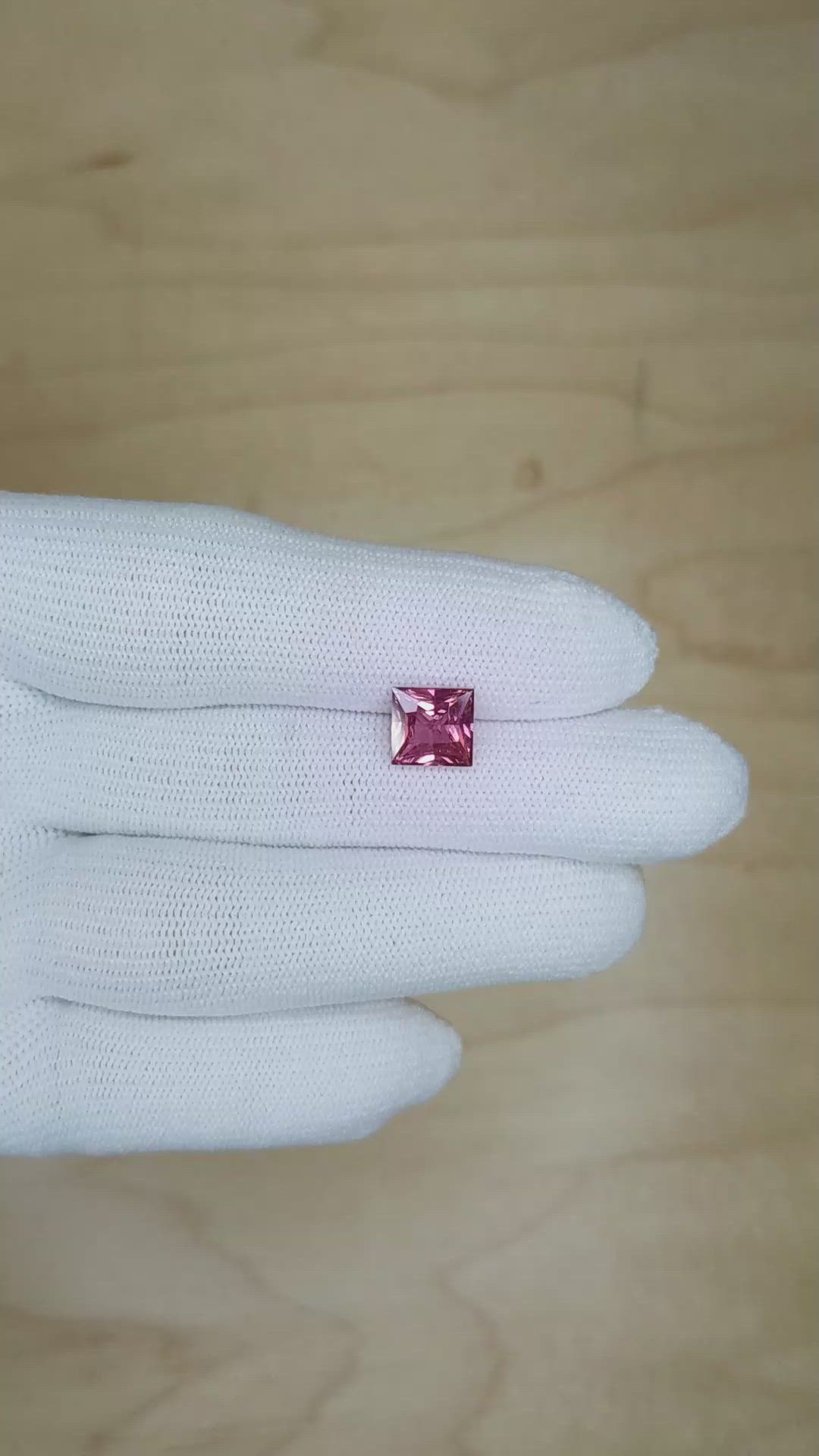 2.53 Ct. Pink Sapphire from Ceylon (Sri Lanka) Size Video