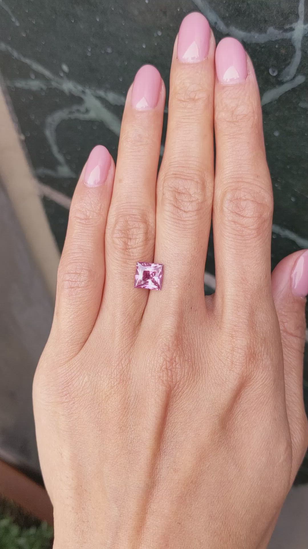 2.53 Ct. Pink Sapphire from Ceylon (Sri Lanka) Size Video