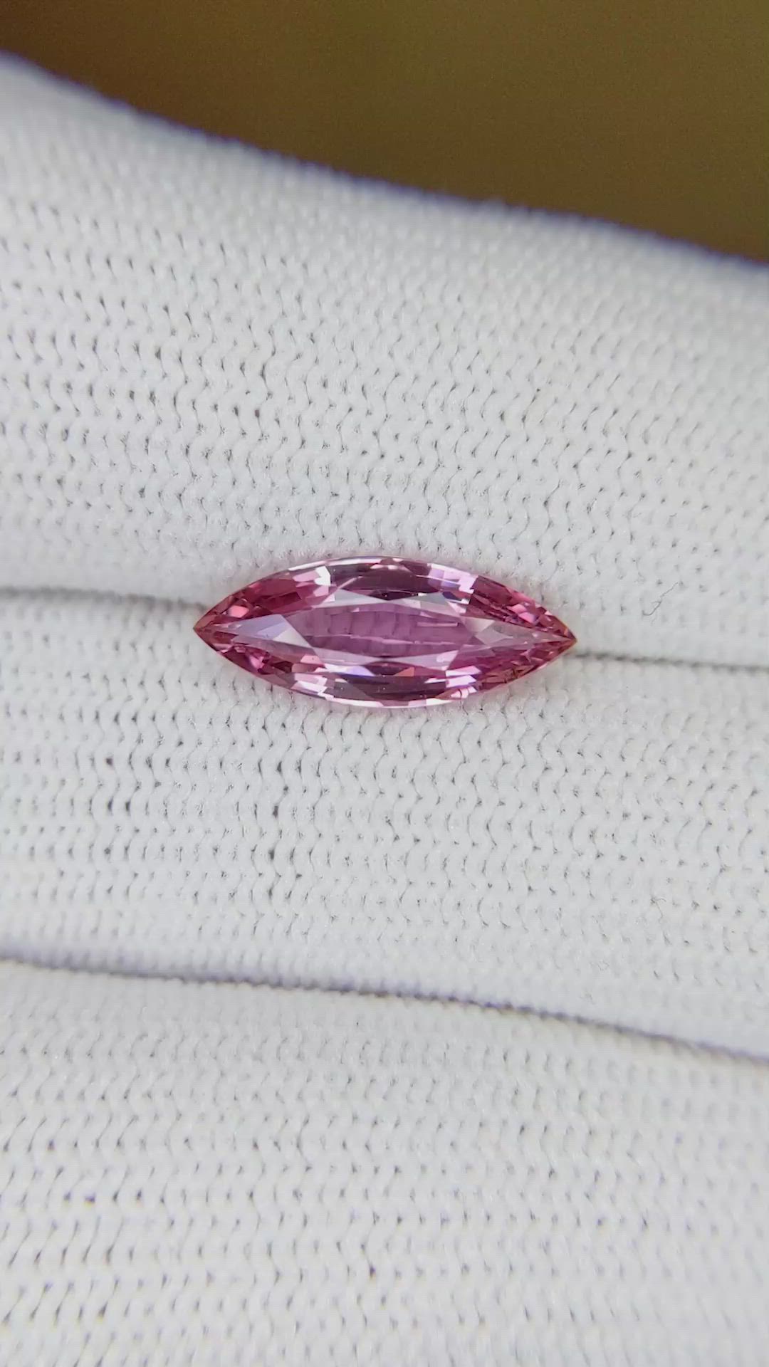2.06 Ct. Pink Sapphire from Ceylon (Sri Lanka) Size Video