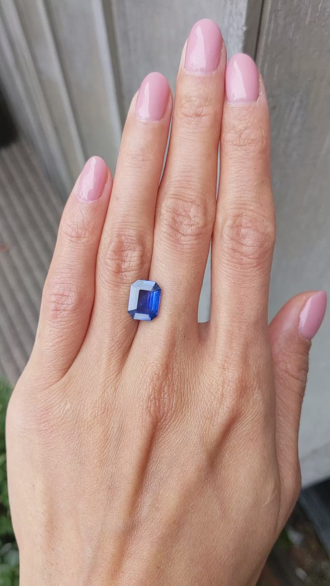 3.48 Ct. Blue Sapphire from Ceylon (Sri Lanka) Size Video