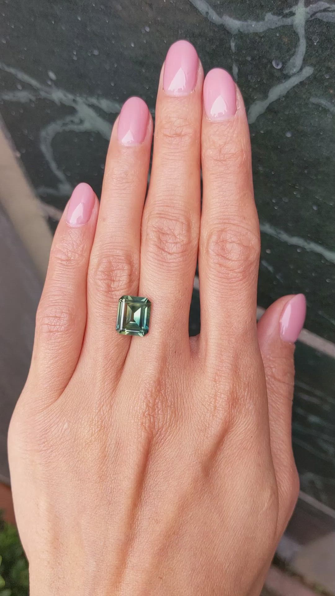 5.21 Ct. Bi Color Sapphire from Madagascar Size Video