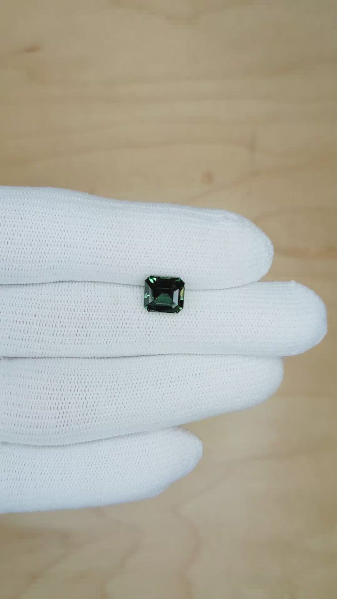 3.02 Ct. Green Sapphire from Madagascar Size Video