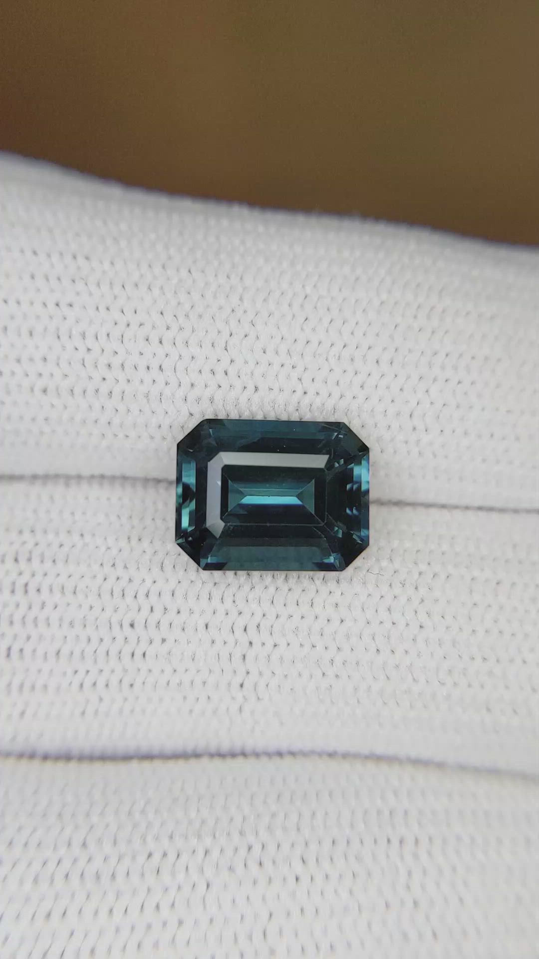 4.24 Ct. Greenish Blue Sapphire from Madagascar Size Video