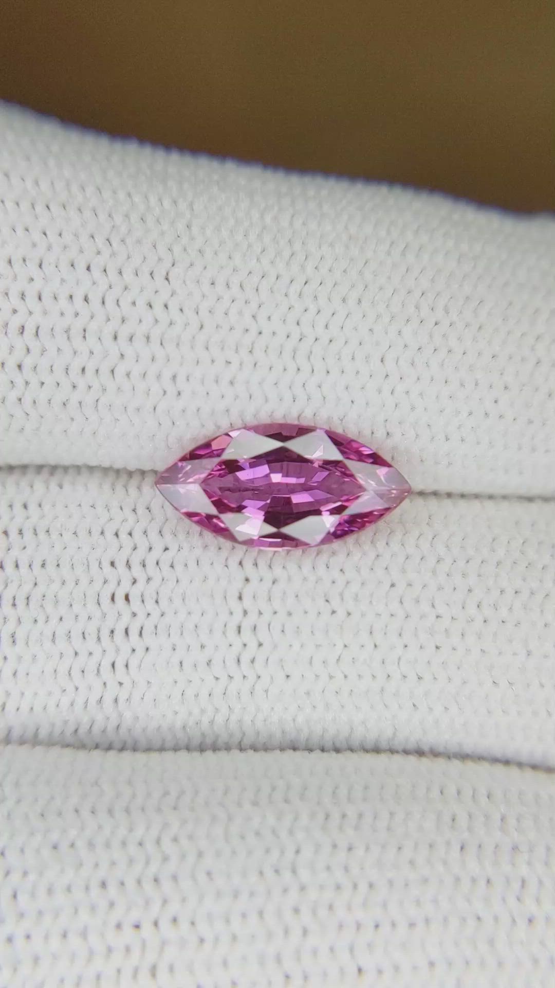1.90 Ct. Pink Sapphire from Ceylon (Sri Lanka) Size Video