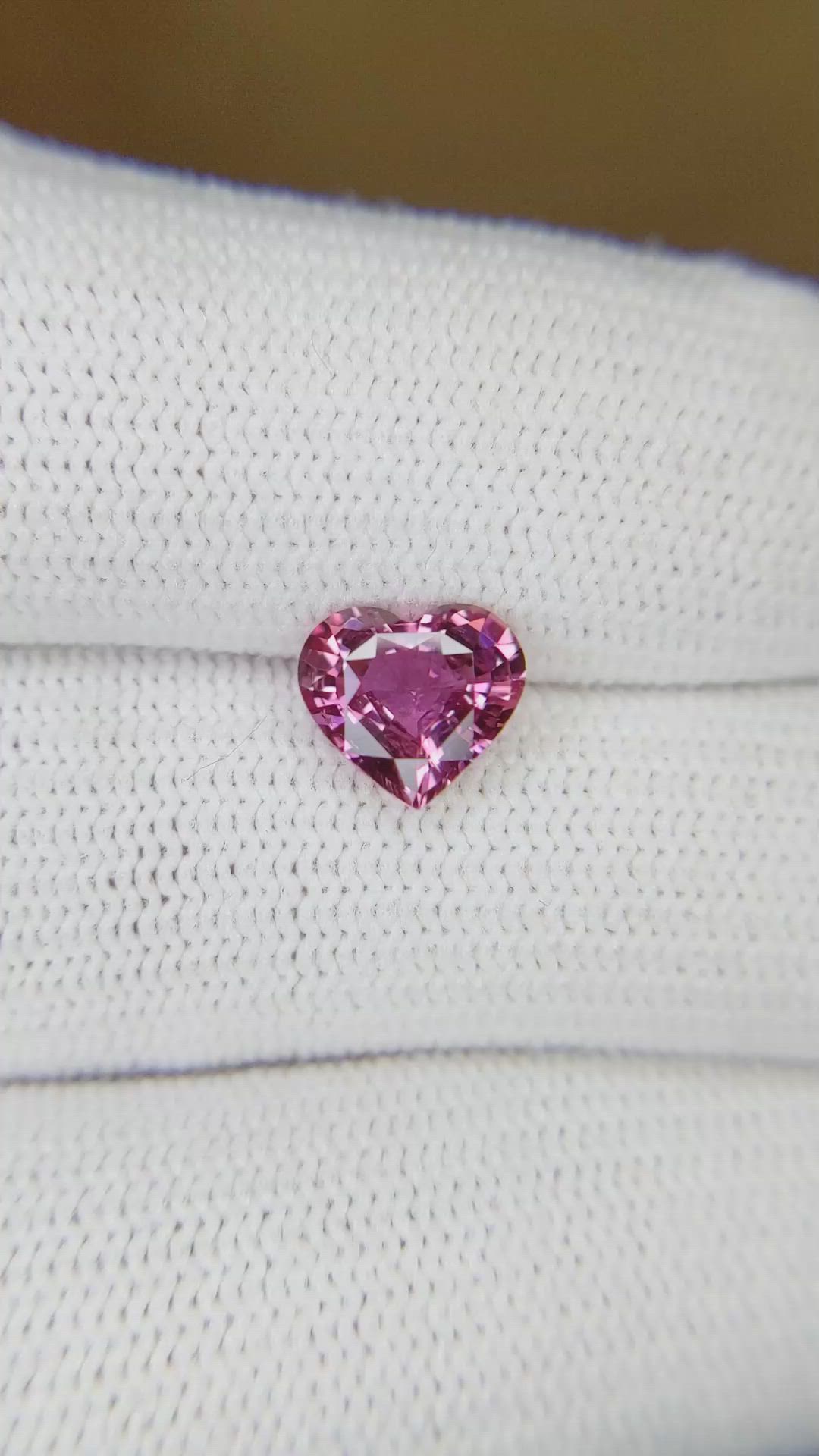 1.51 Ct. Pink Sapphire from Ceylon (Sri Lanka) Size Video