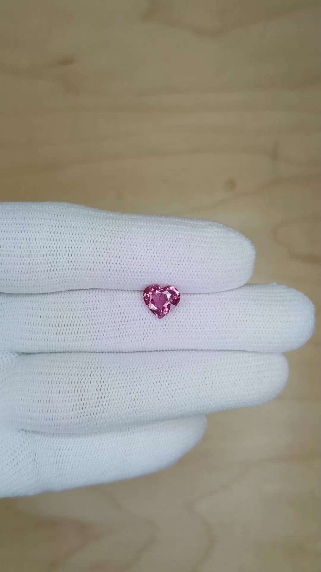 1.51 Ct. Pink Sapphire from Ceylon (Sri Lanka) Size Video