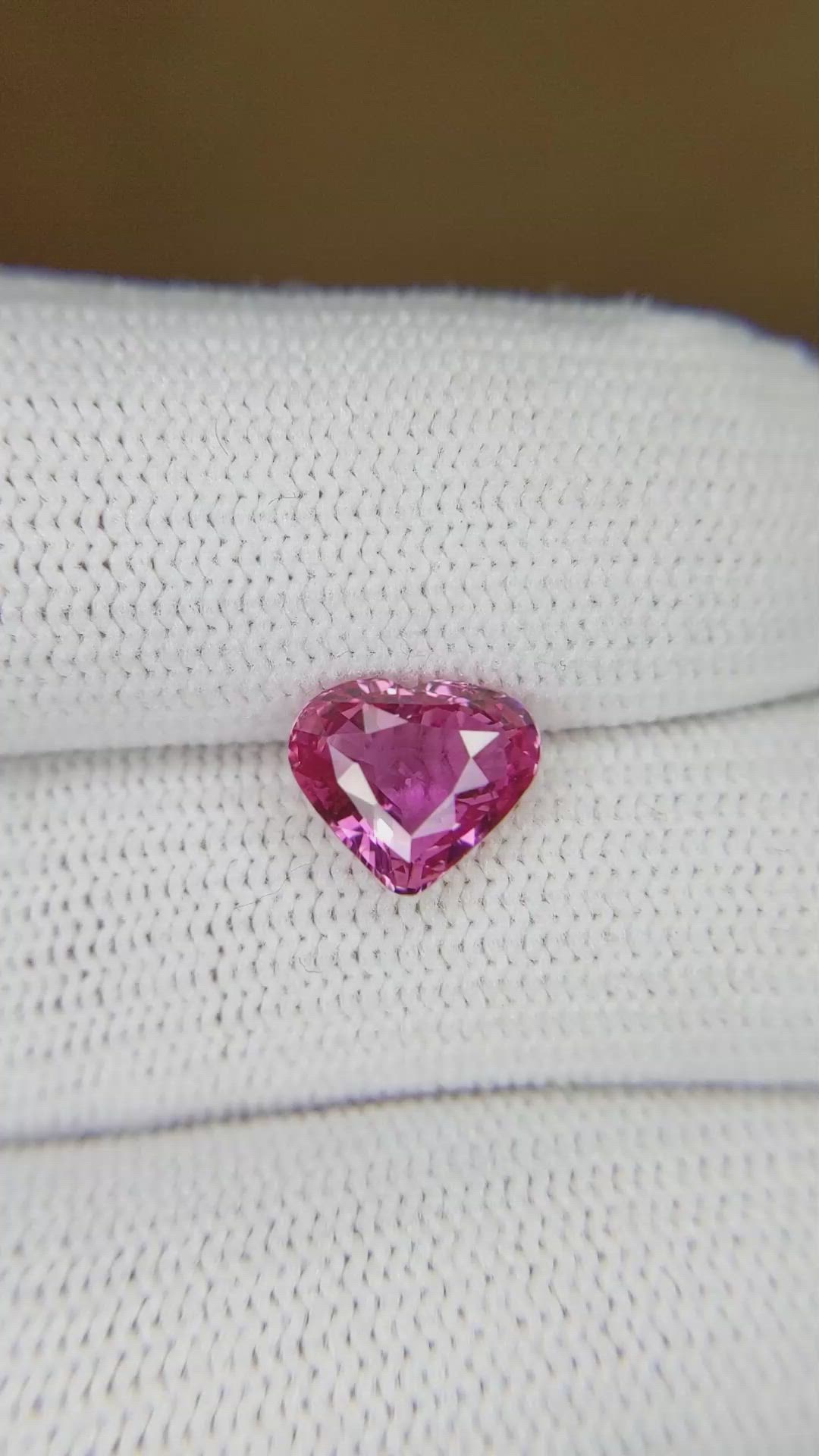 2.03 Ct. Pink Sapphire from Ceylon (Sri Lanka) Size Video