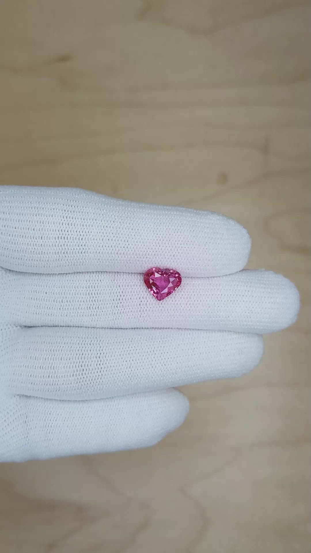 2.03 Ct. Pink Sapphire from Ceylon (Sri Lanka) Size Video