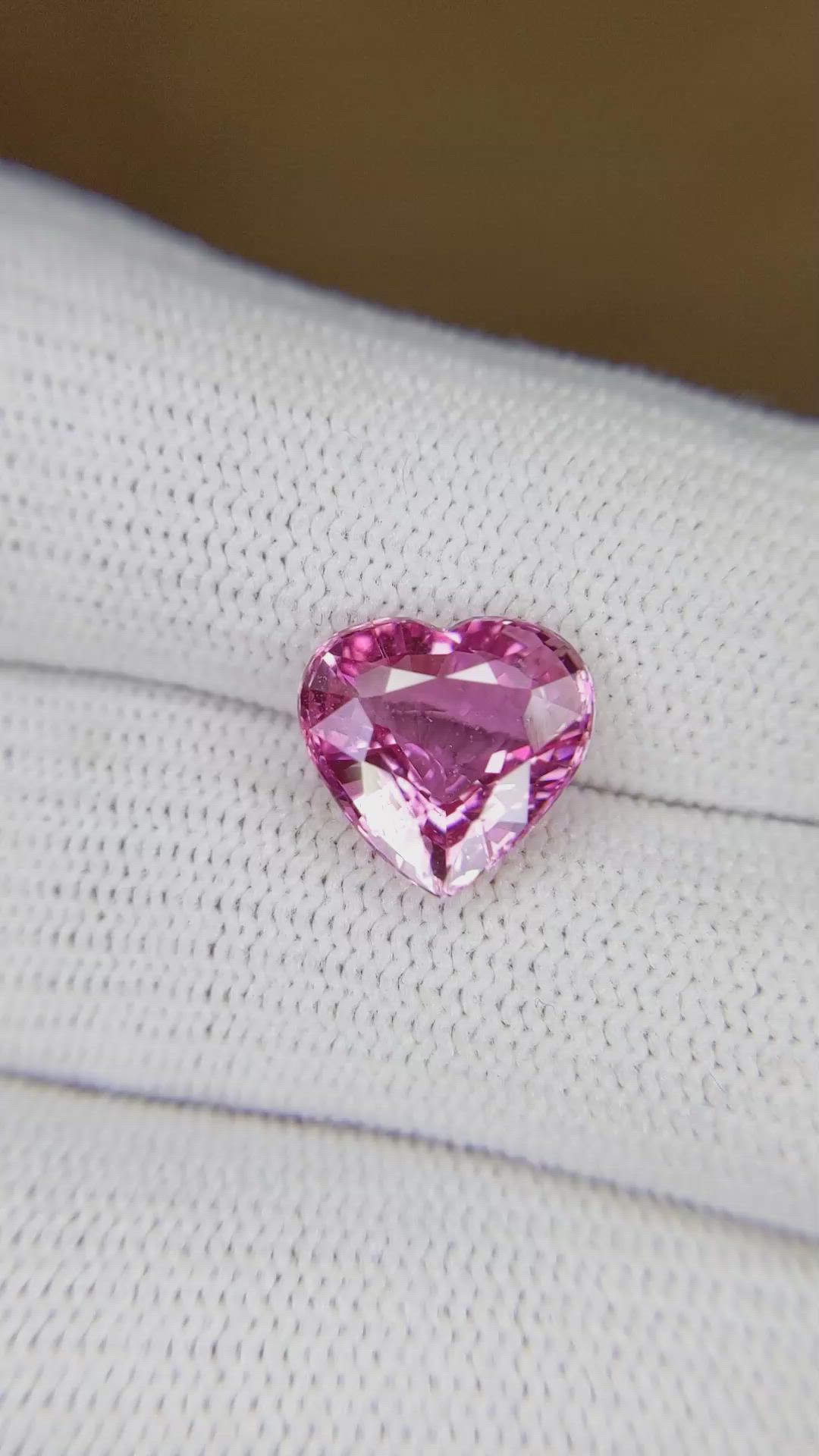 4.17 Ct. Pink Sapphire from Madagascar Size Video