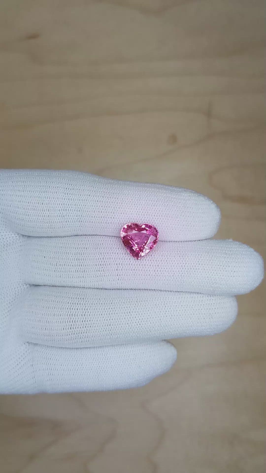 4.17 Ct. Pink Sapphire from Madagascar Size Video