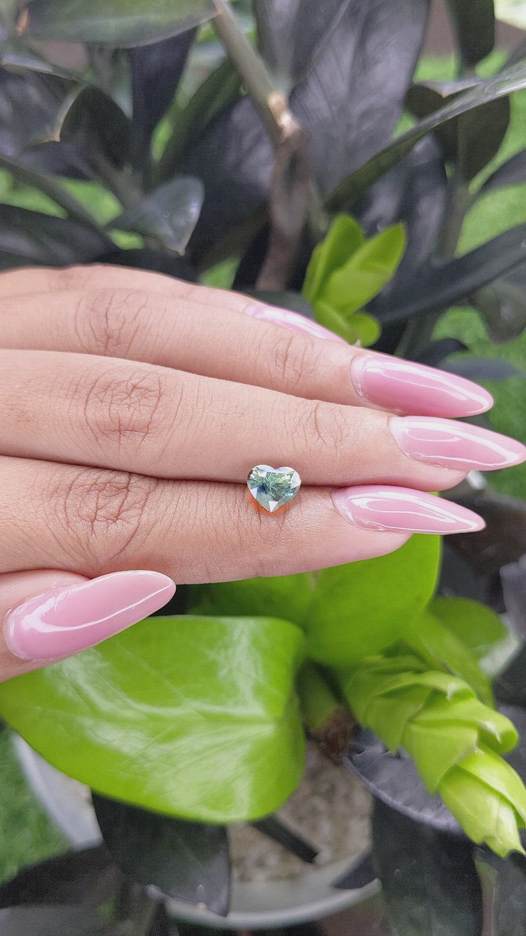 1.69 Ct. Bi Color Sapphire from Madagascar Size Video
