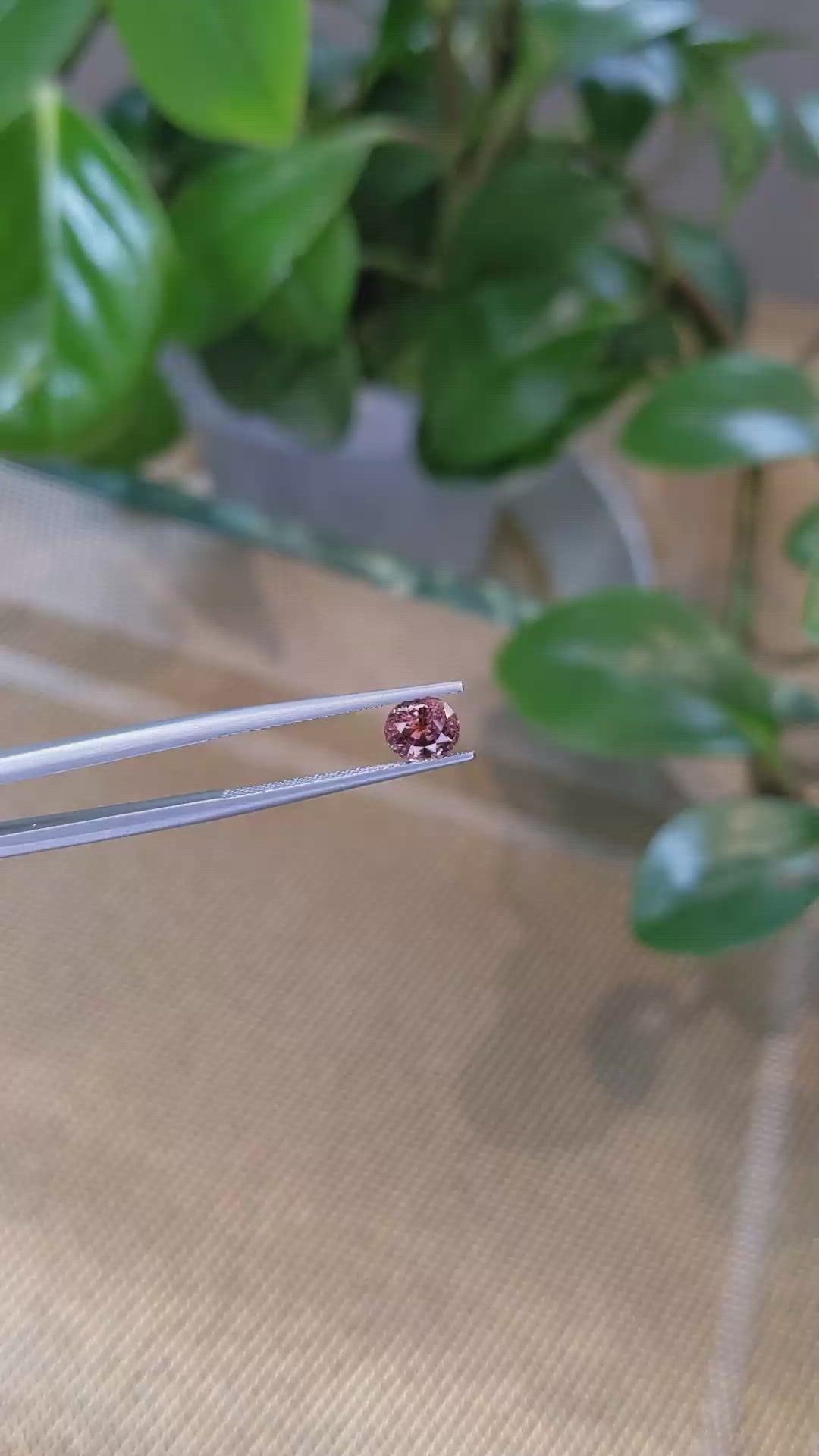 1.03 Ct. Reddish Pink Sapphire from Montana Size Video