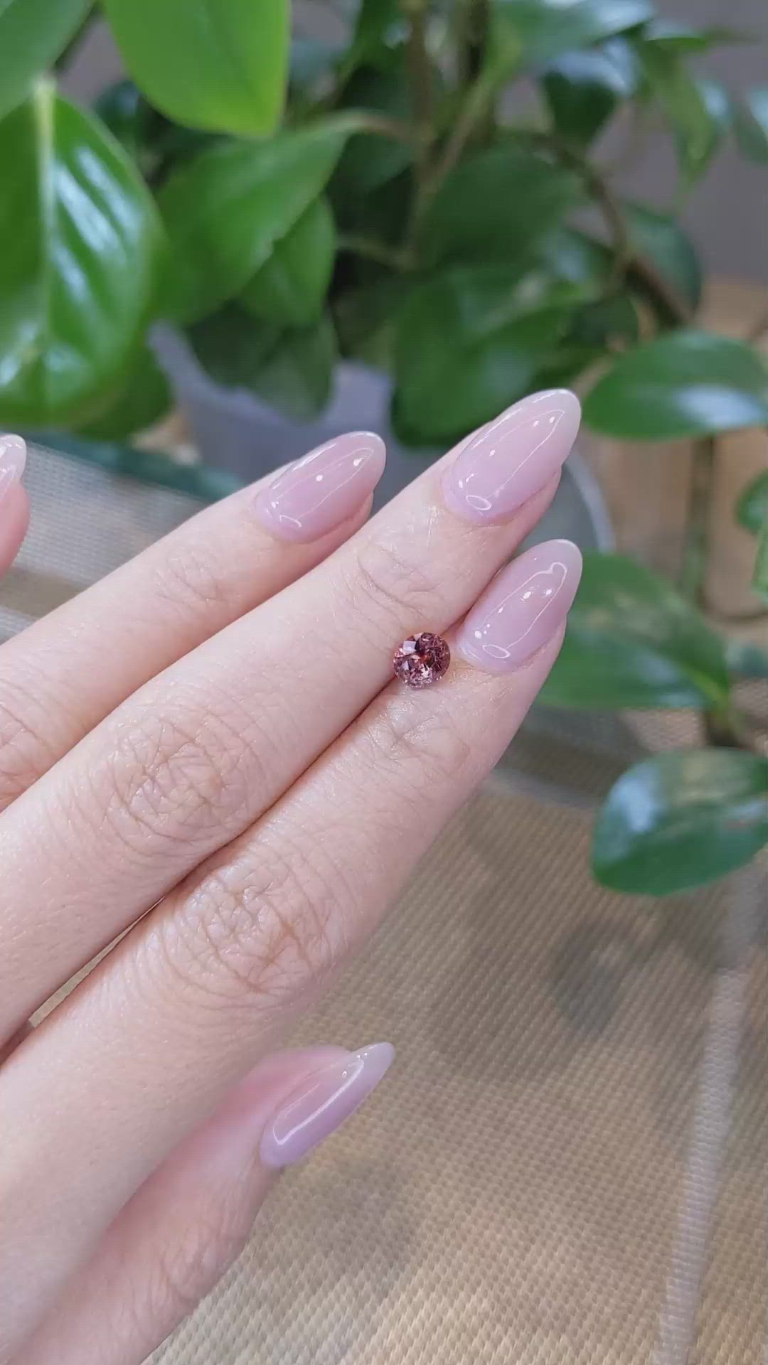 1.03 Ct. Reddish Pink Sapphire from Montana Size Video