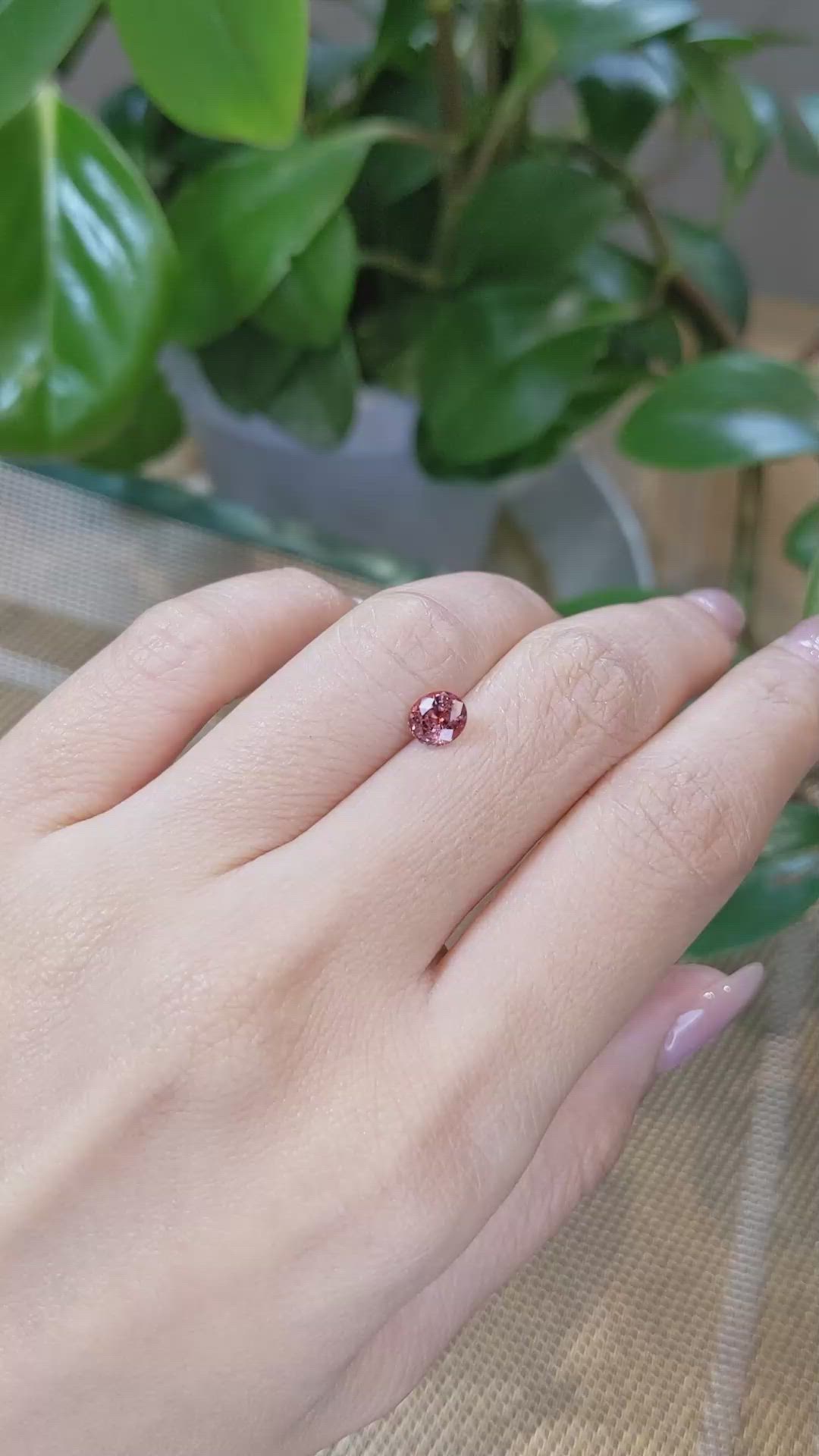 1.03 Ct. Reddish Pink Sapphire from Montana Size Video