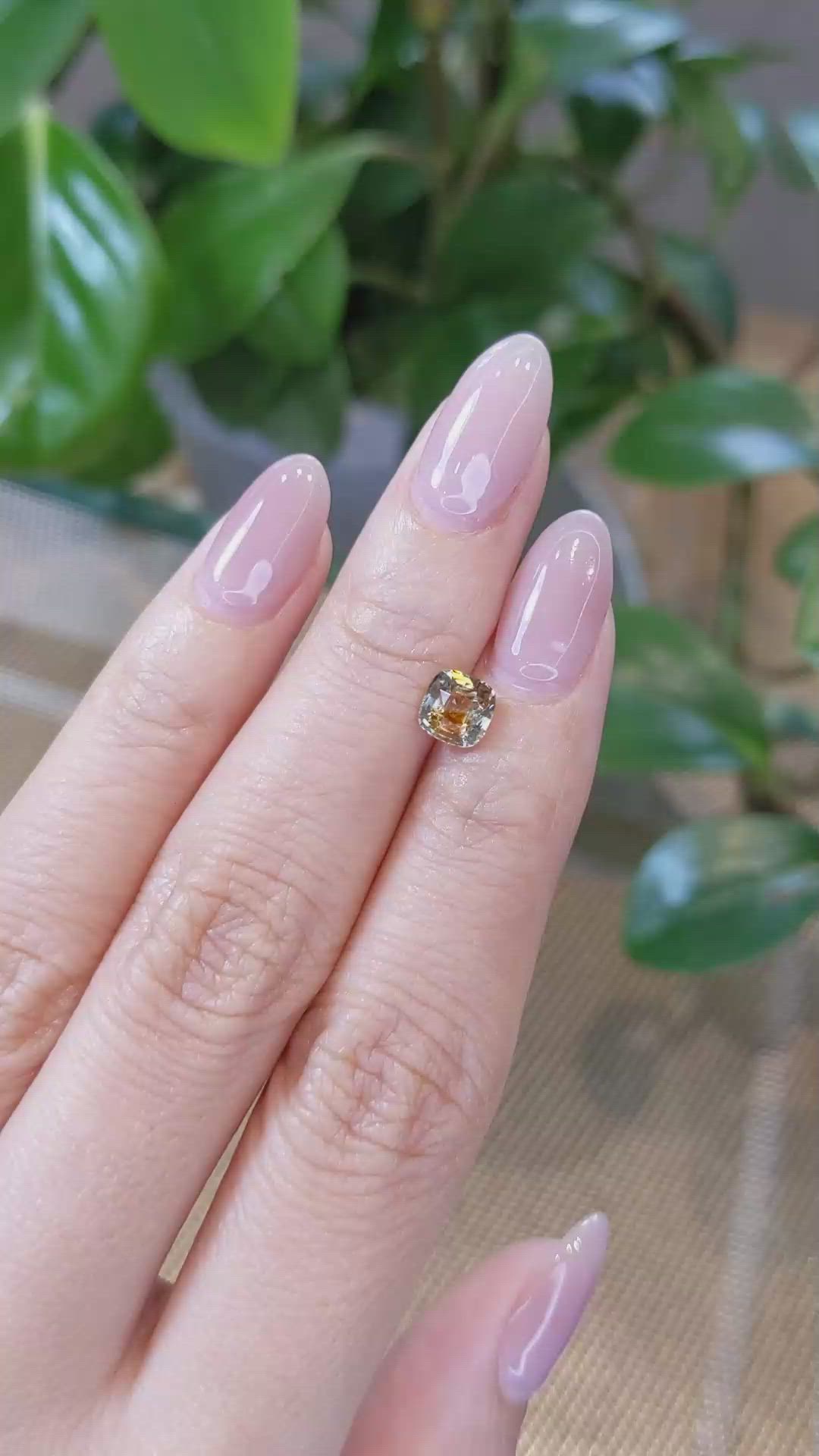 1.30 Ct. Bi Color Sapphire from Montana Size Video