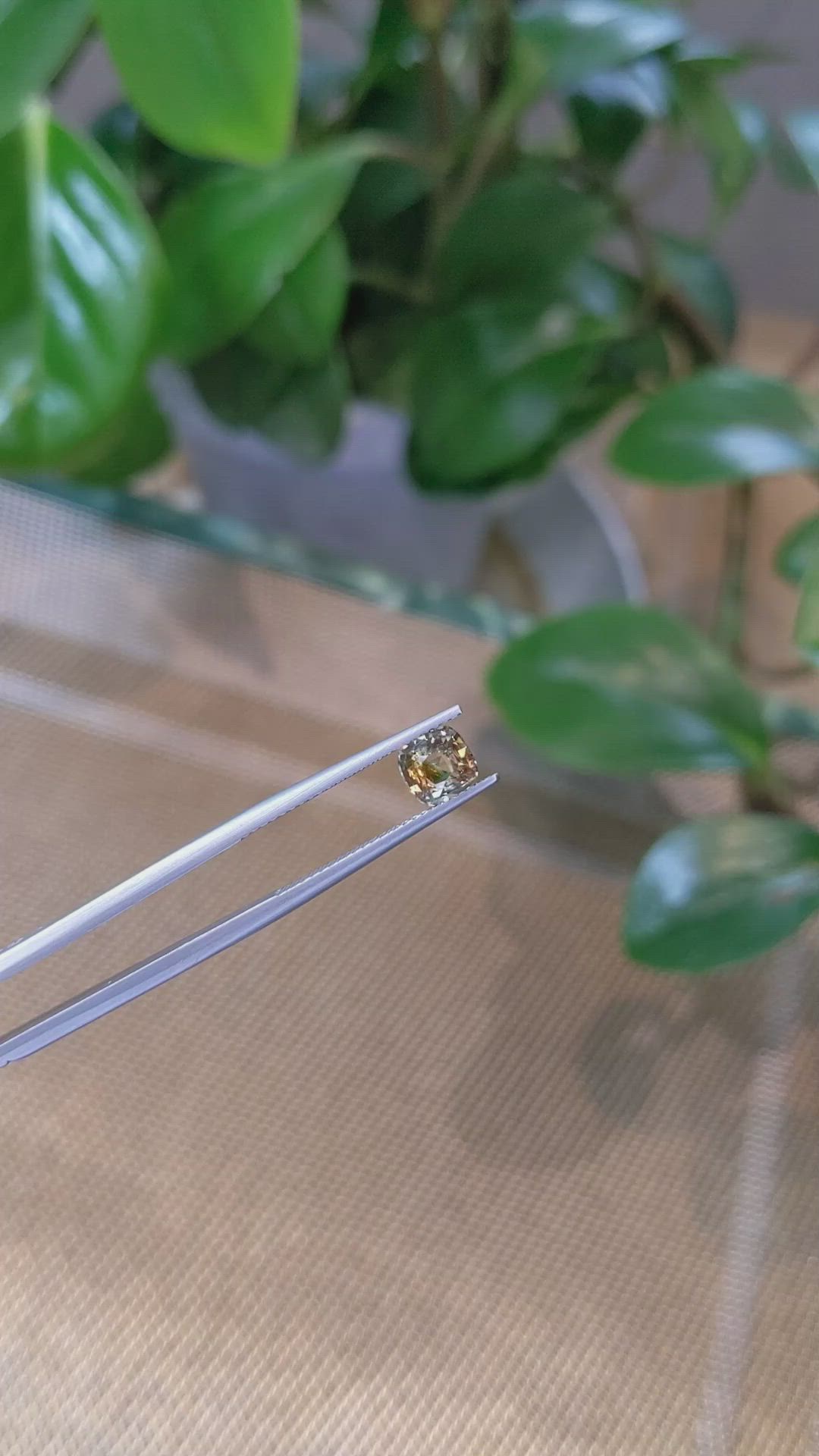 1.30 Ct. Bi Color Sapphire from Montana Size Video