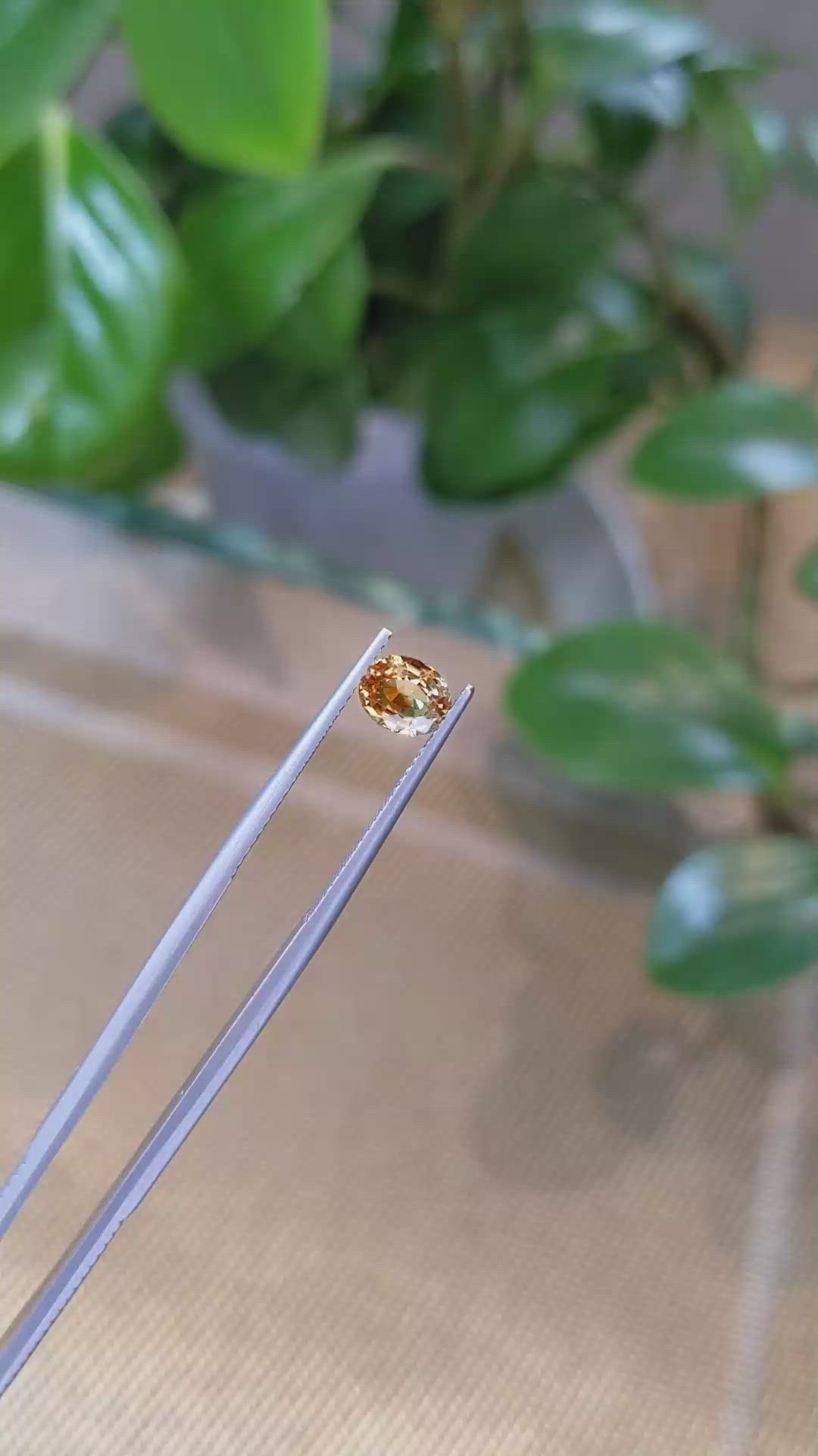 1.08 Ct. Bi Color Sapphire from Montana Size Video