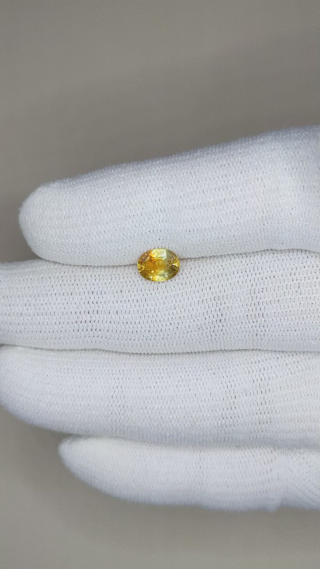 1.11 Ct. Bi Color Sapphire from Montana Size Video