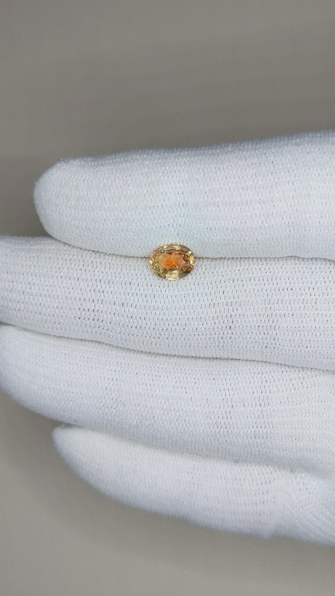 1.02 Ct. Bi Color Sapphire from Montana Size Video