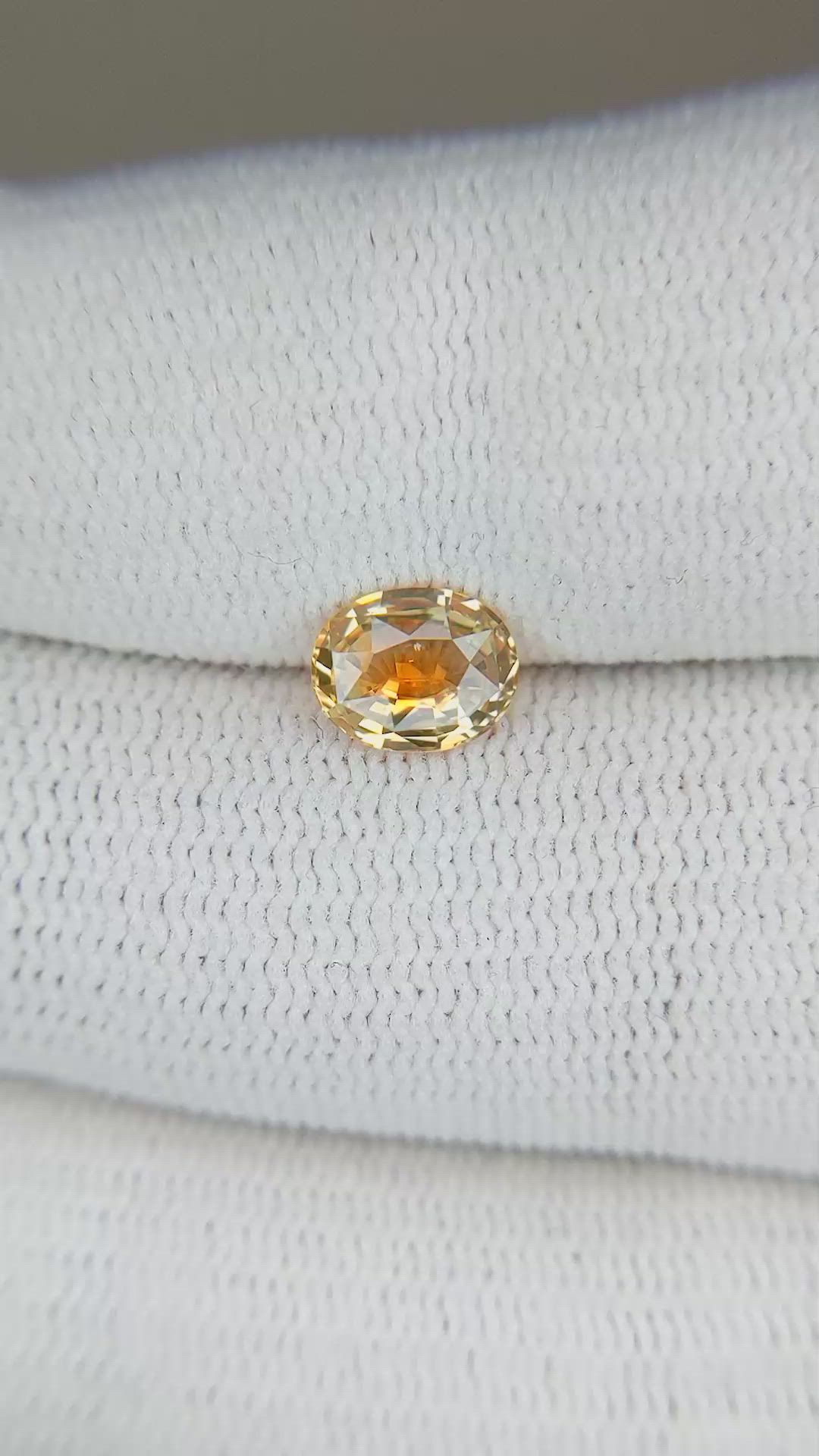 1.02 Ct. Bi Color Sapphire from Montana Size Video