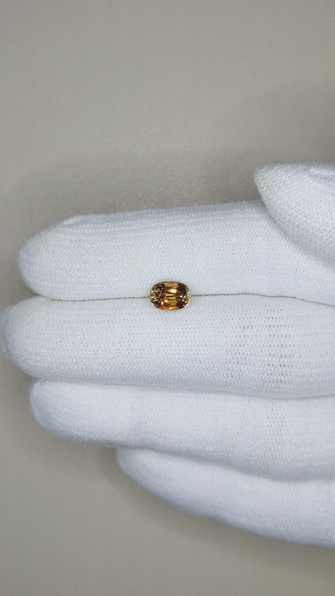 1.17 Ct. Bi Color Sapphire from Montana Size Video