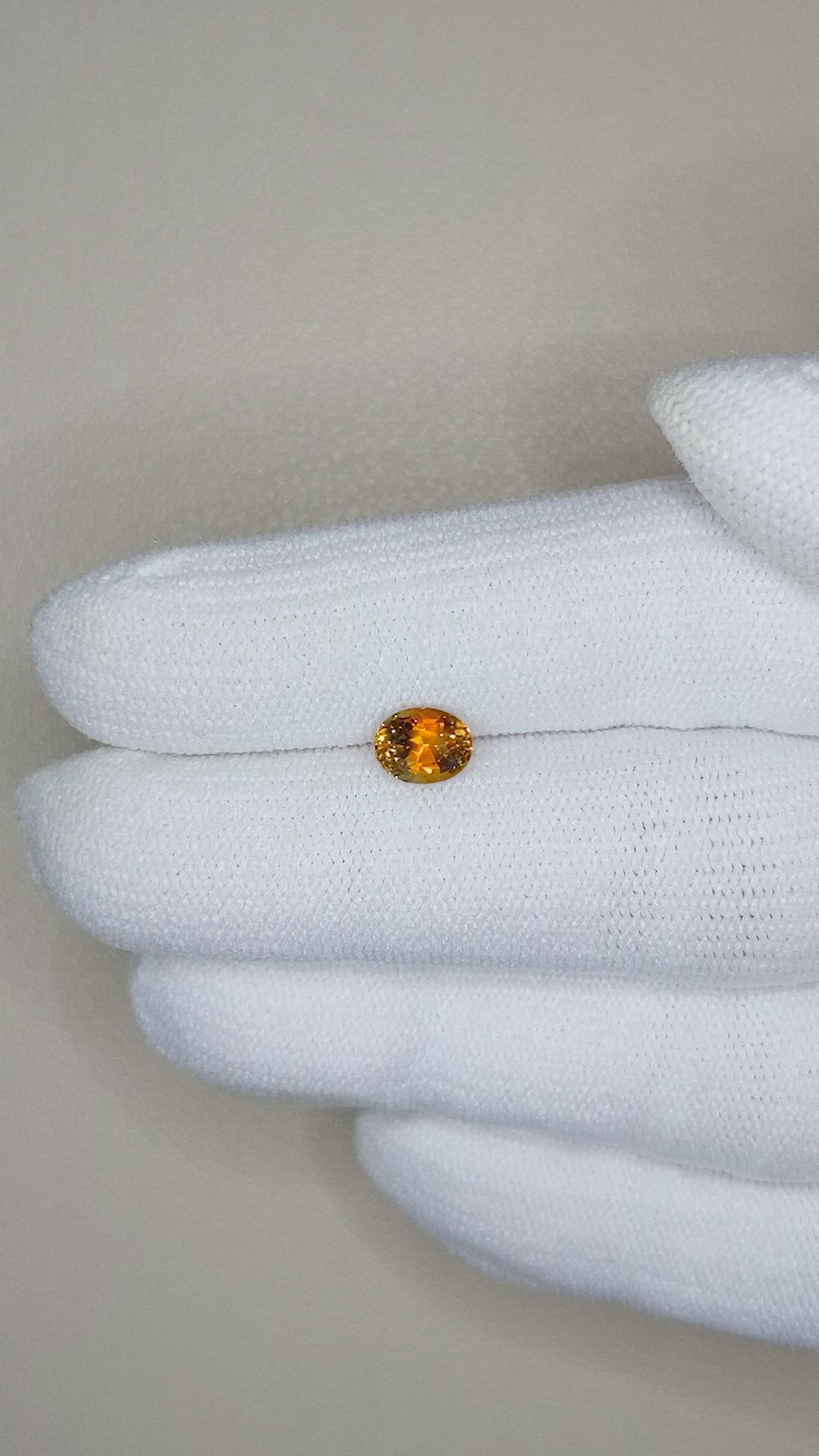 1.04 Ct. Bi Color Sapphire from Montana Size Video