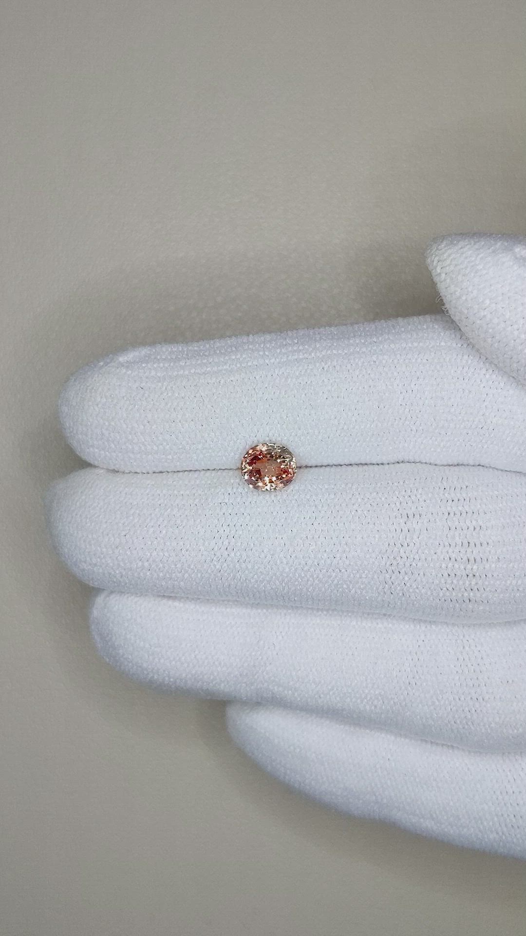 1.13 Ct. Bi Color Sapphire from Montana Size Video