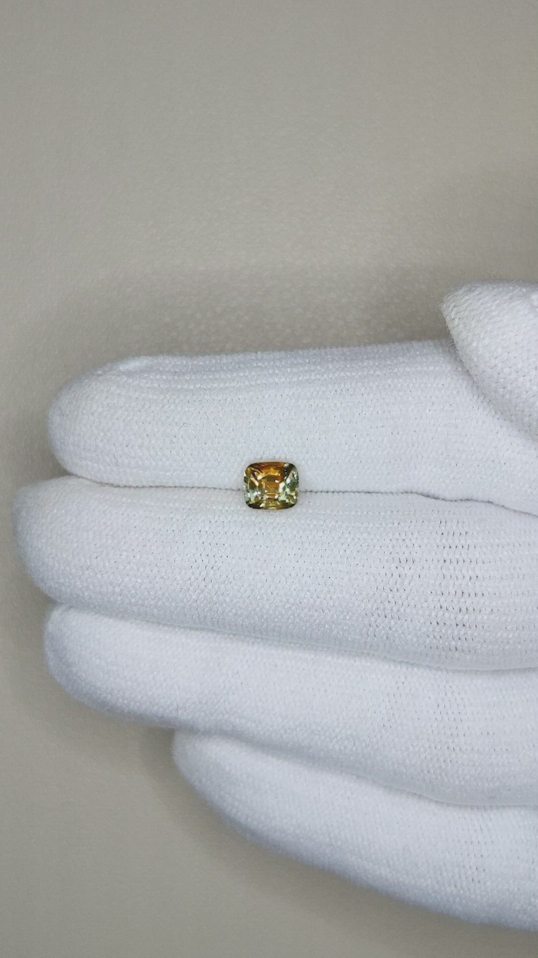 1.04 Ct. Bi Color Sapphire from Montana Size Video