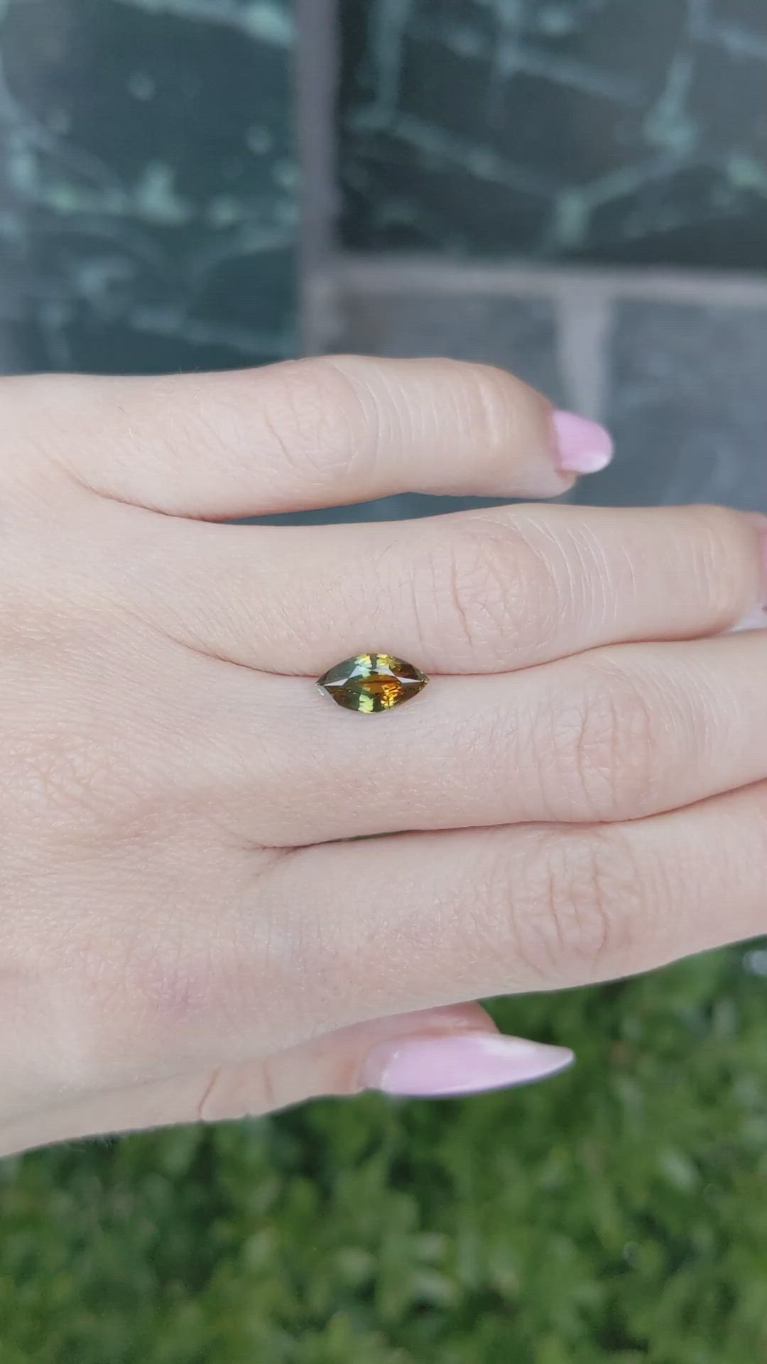 1.49 Ct. Bi Color Sapphire from Montana Size Video