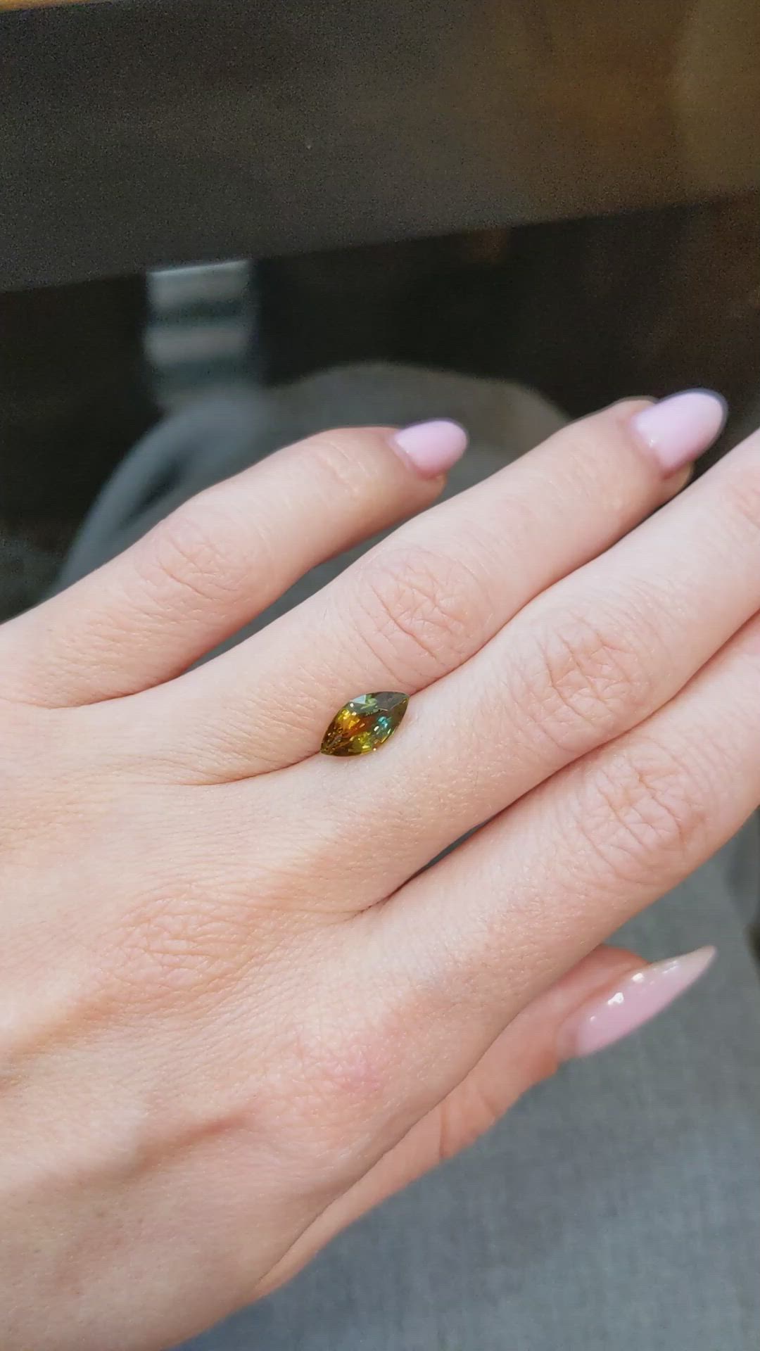 1.49 Ct. Bi Color Sapphire from Montana Size Video