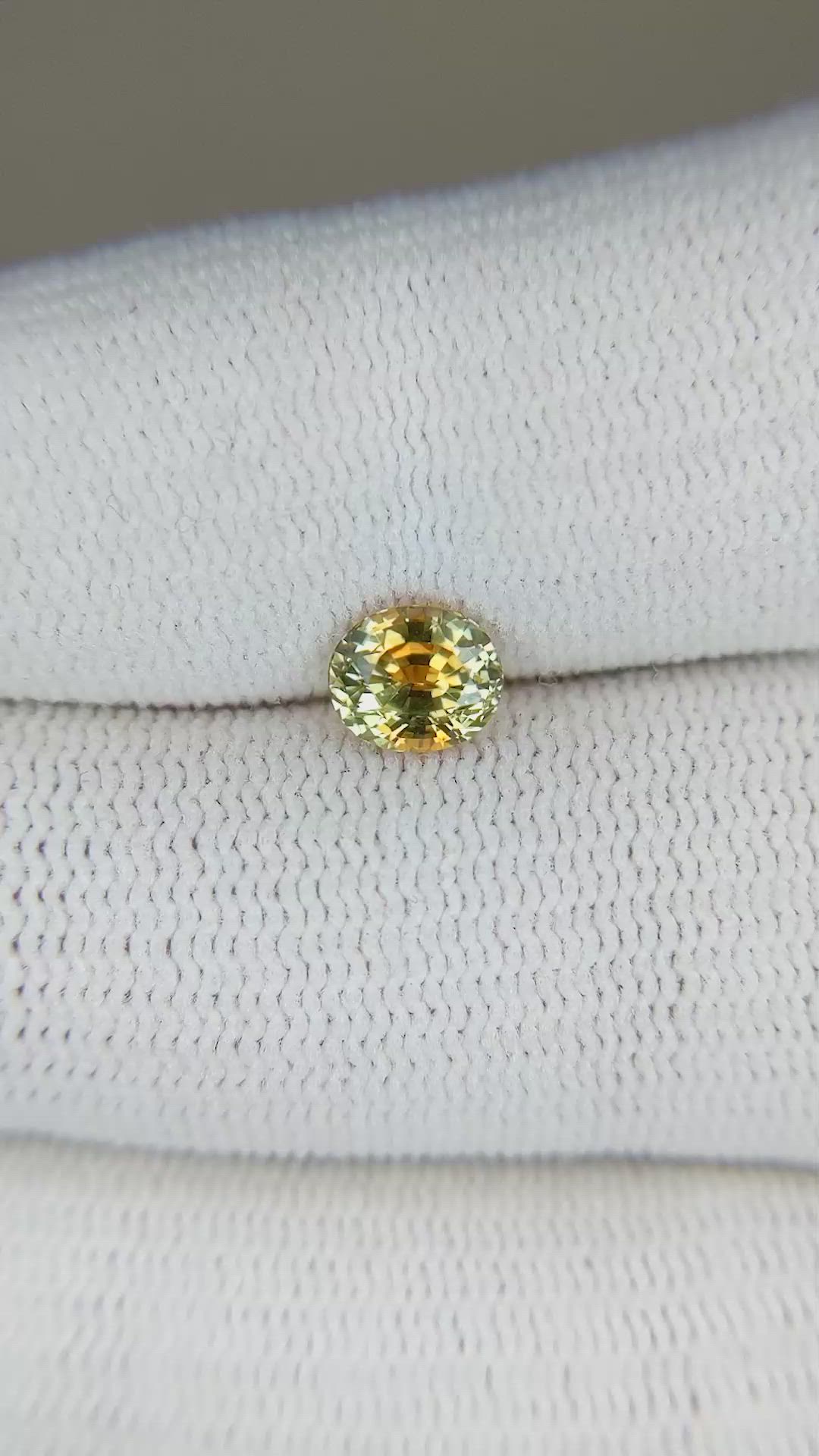 1.03 Ct. Bi Color Sapphire from Montana Size Video