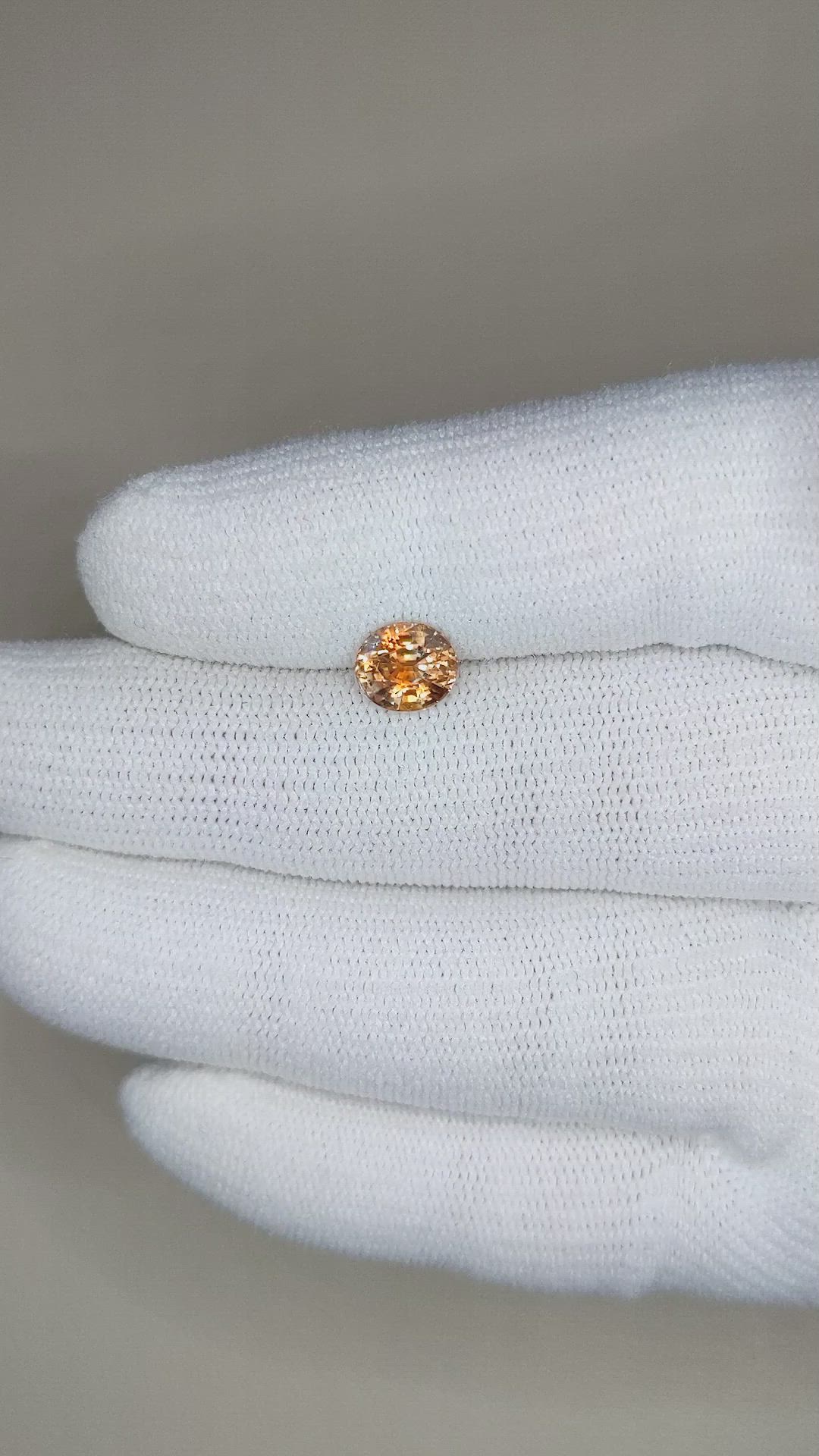 1.54 Ct. Bi Color Sapphire from Montana Size Video