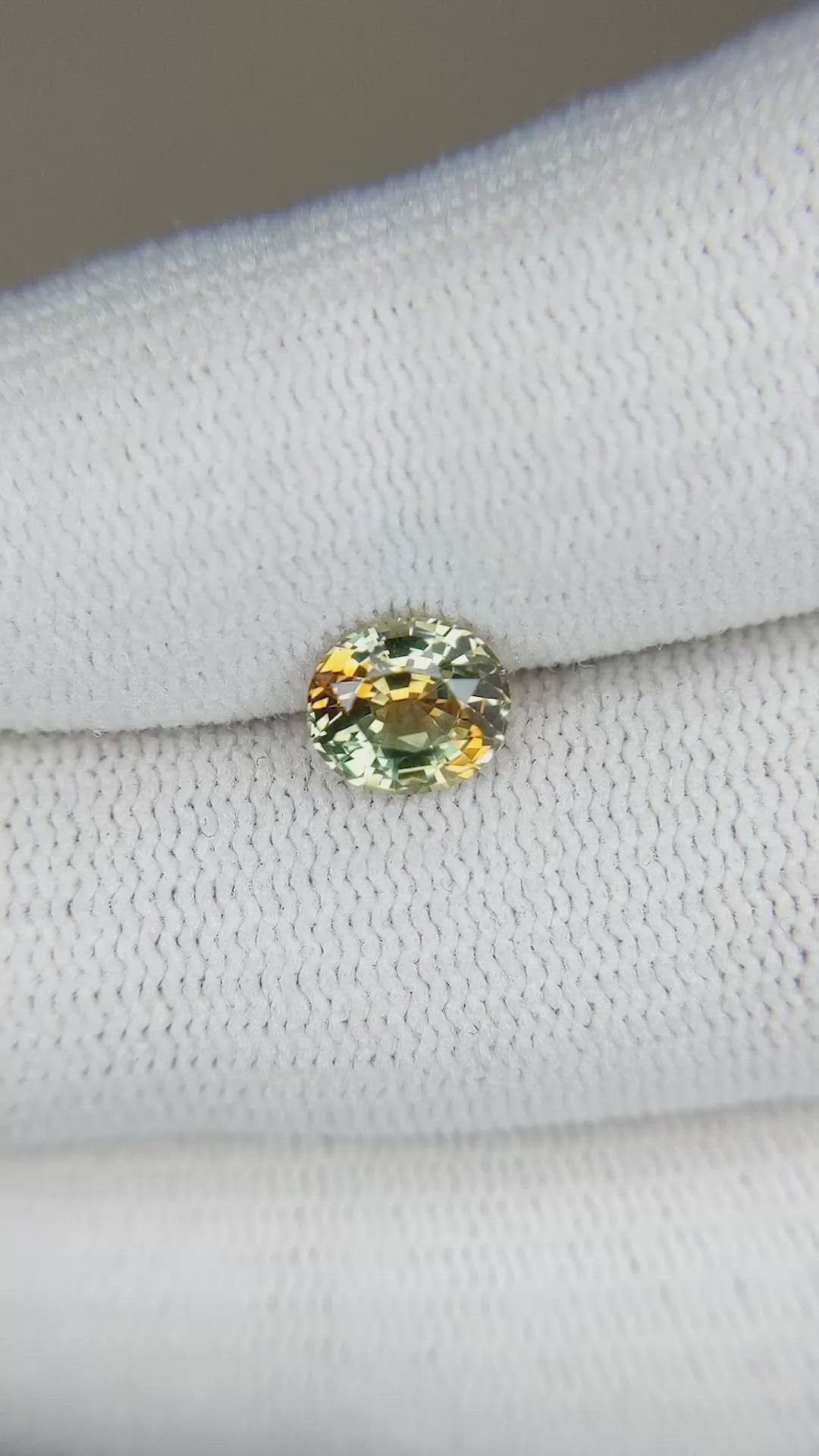 1.38 Ct. Bi Color Sapphire from Montana Size Video