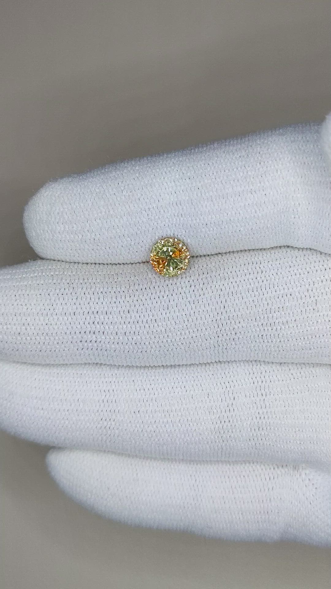 1.62 Ct. Bi Color Sapphire from Montana Size Video