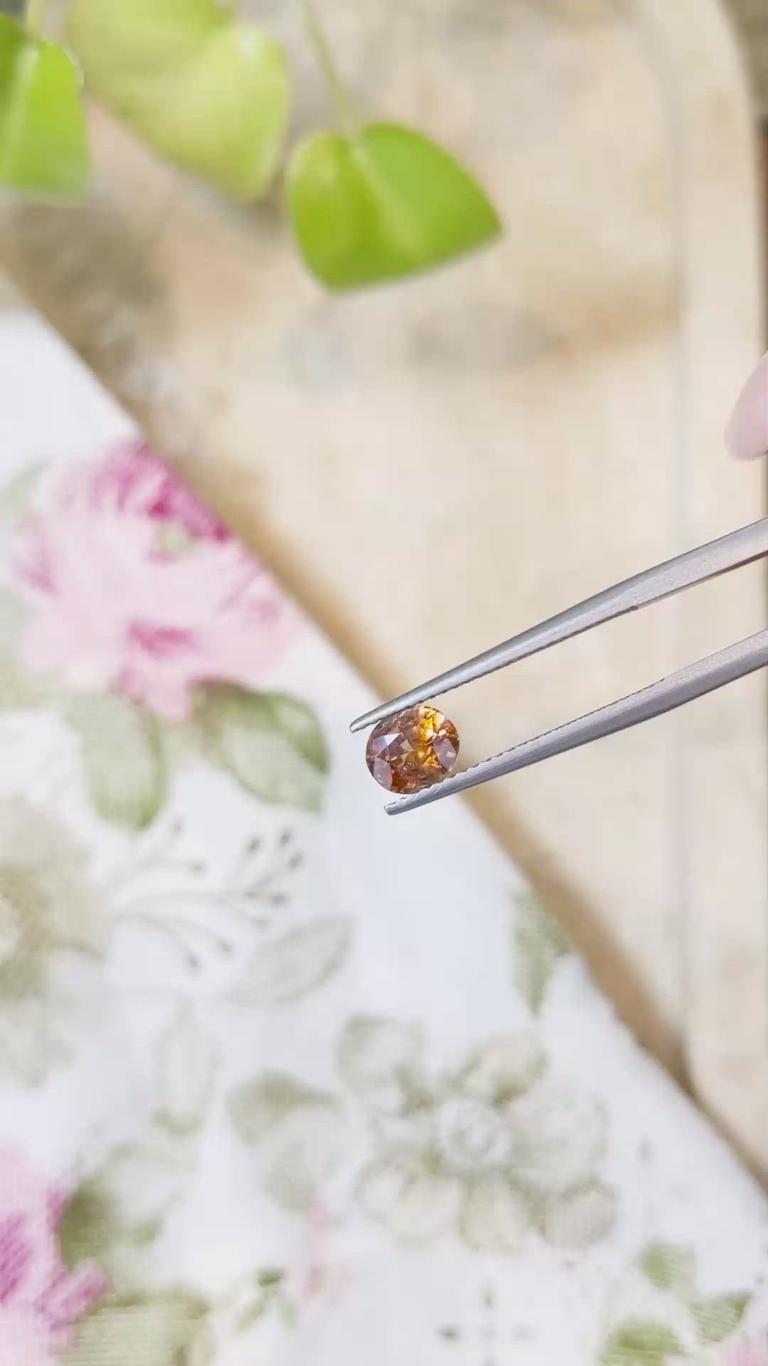 1.15 Ct. Bi Color Sapphire from Montana Size Video