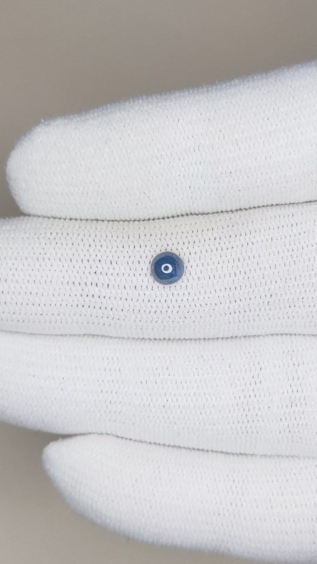 0.44 Ct. Blue Cabochon Sapphire from Thailand Size Video