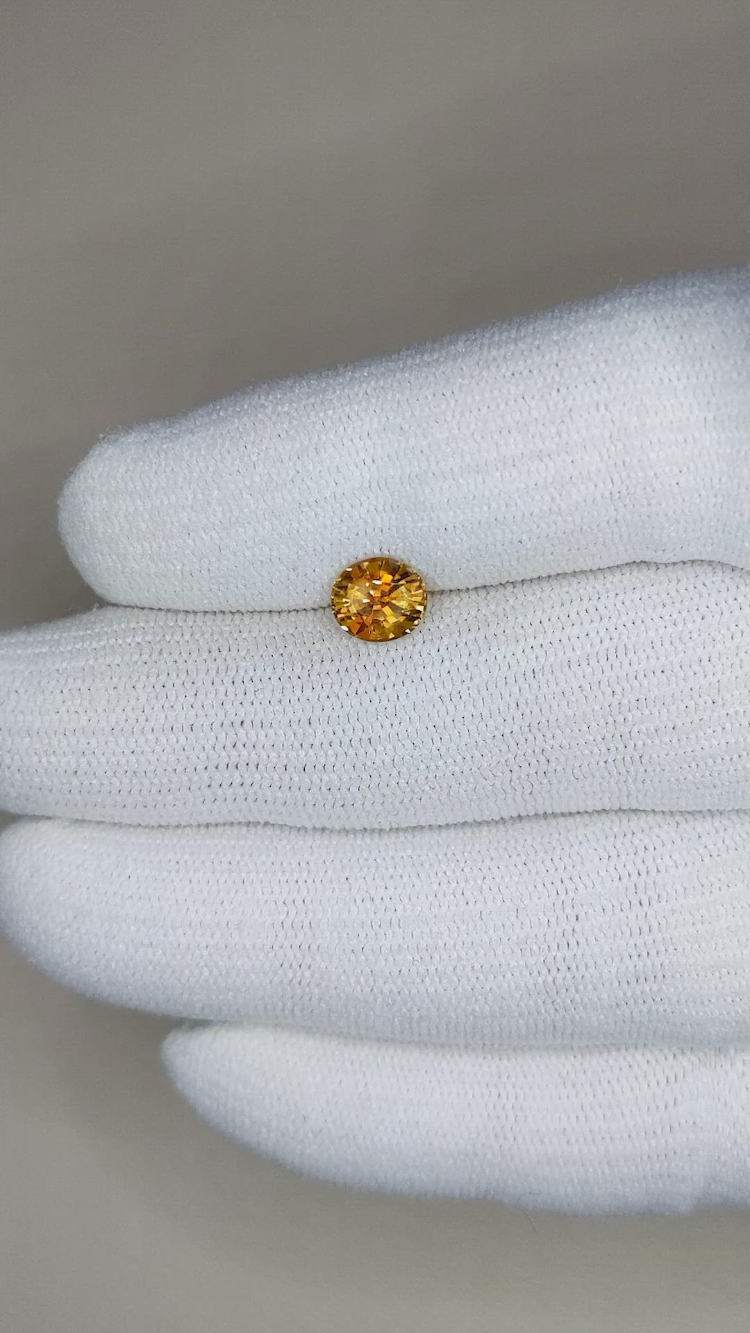 1.26 Ct. Bi Color Sapphire from Montana Size Video