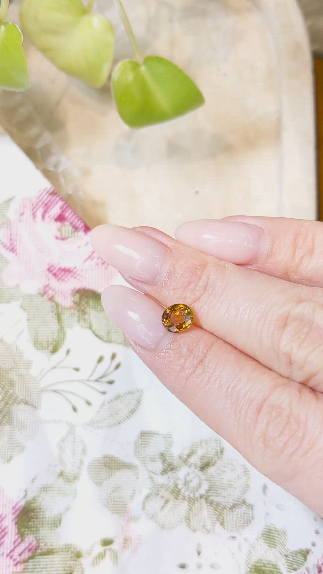 1.30 Ct. Orange Sapphire from Montana Size Video