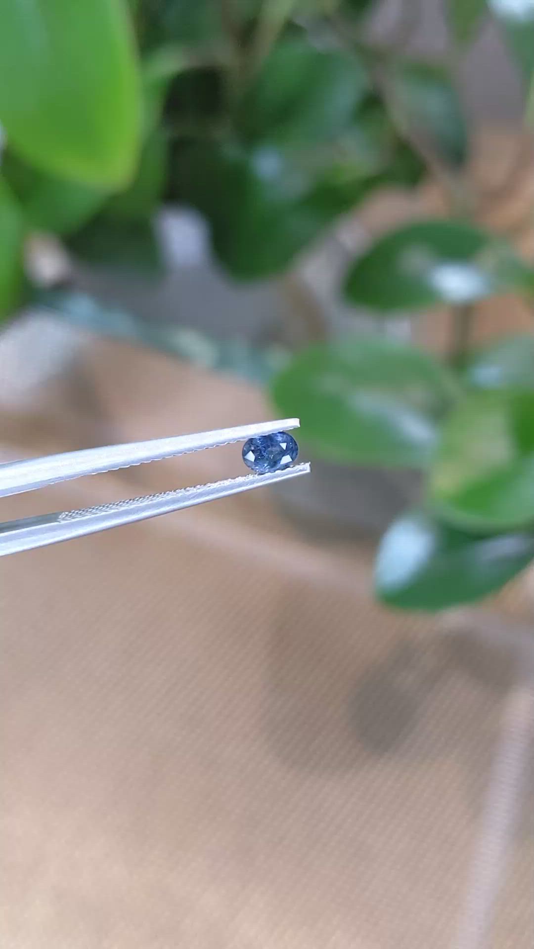 0.28 Ct. Blue Sapphire from Thailand Size Video