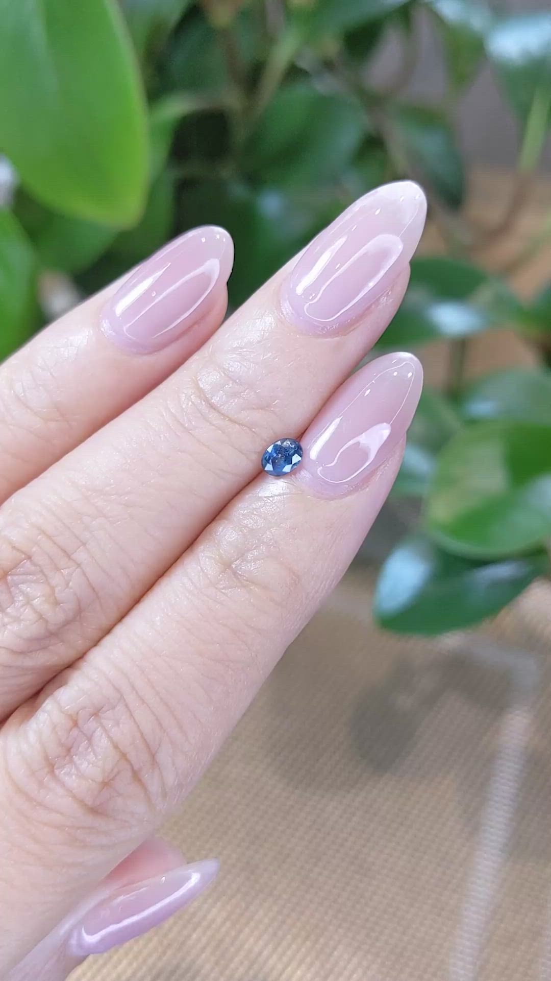 0.28 Ct. Blue Sapphire from Thailand Size Video