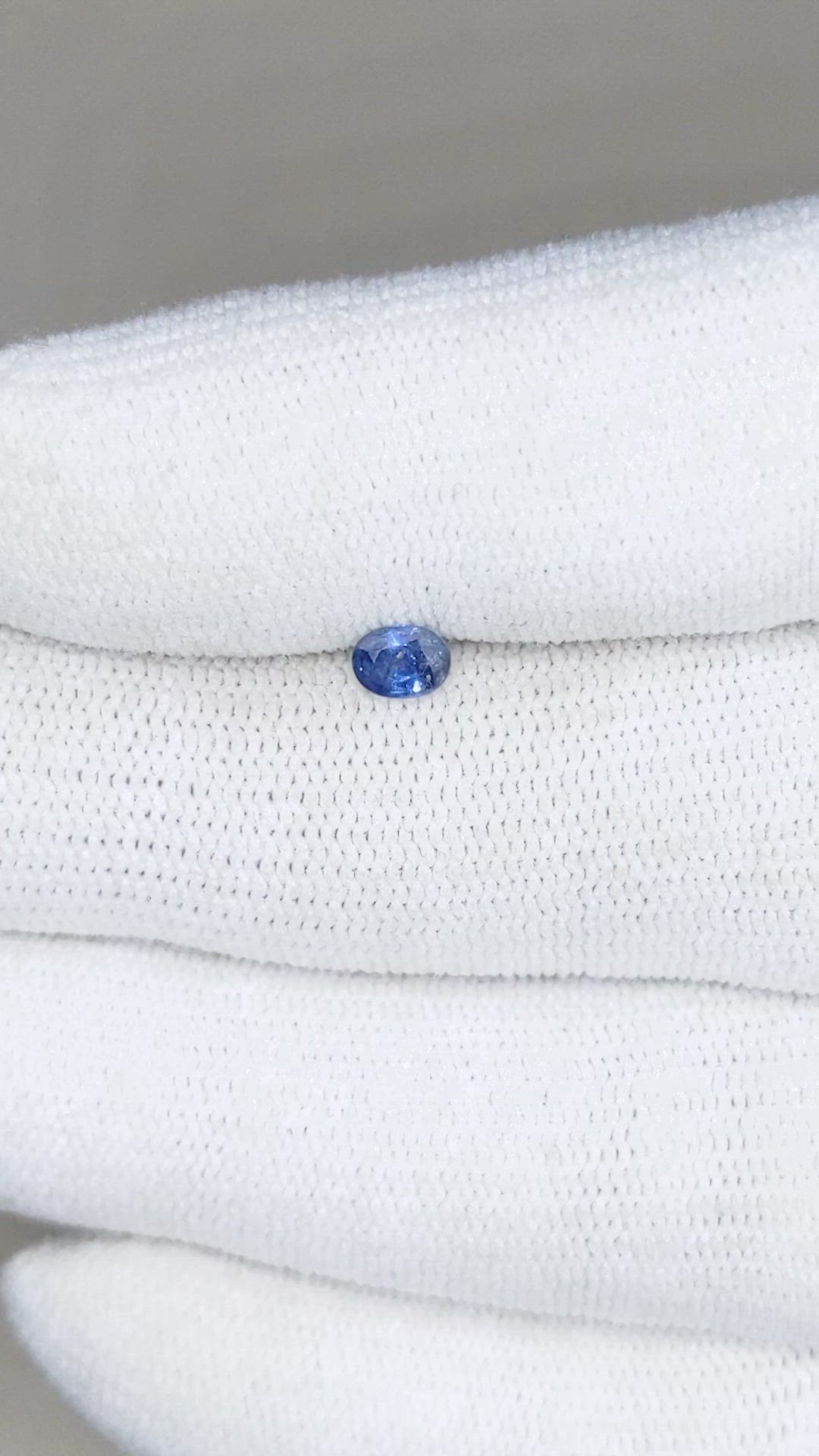 0.28 Ct. Blue Sapphire from Thailand Size Video
