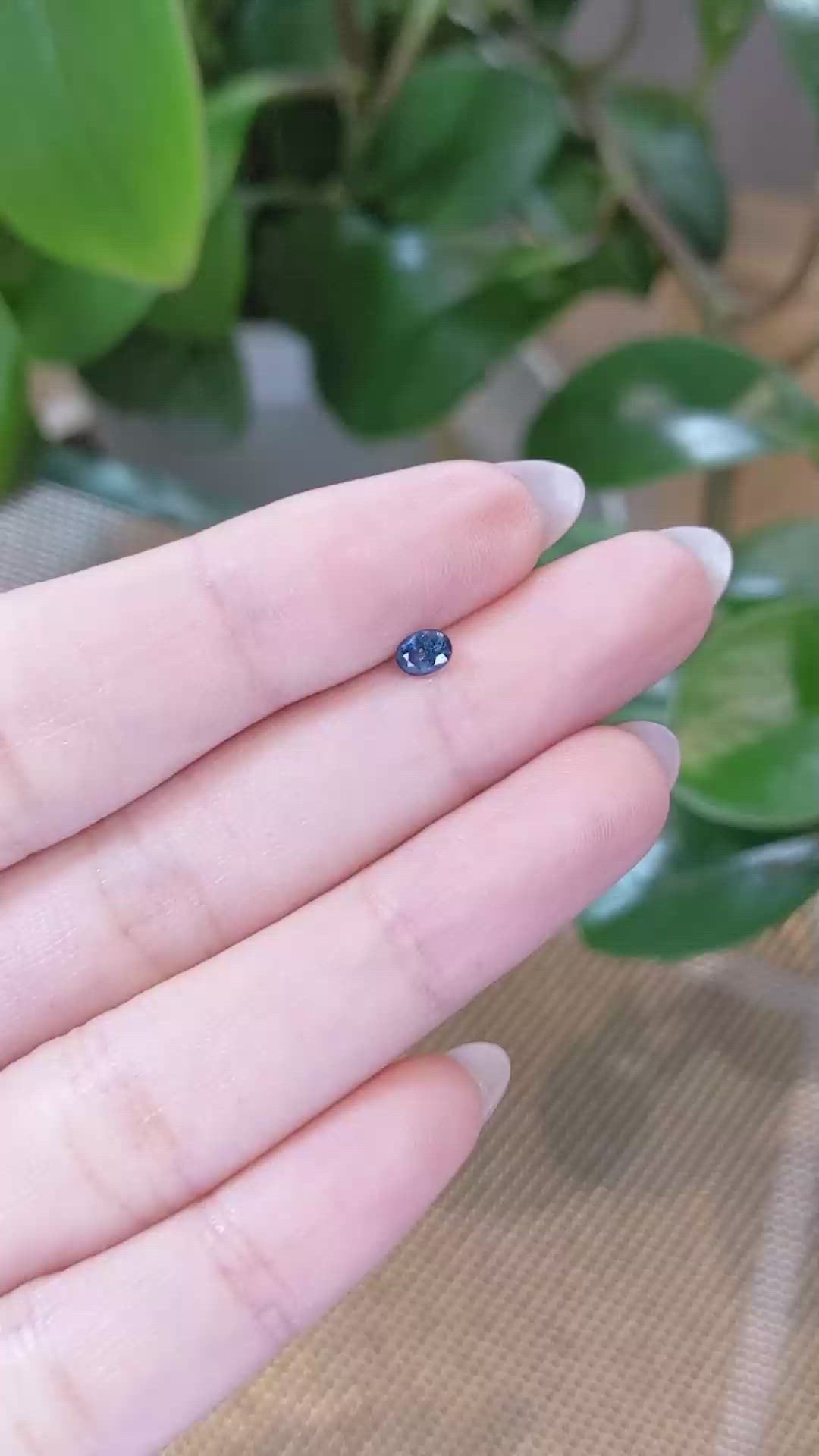 0.28 Ct. Blue Sapphire from Thailand Size Video